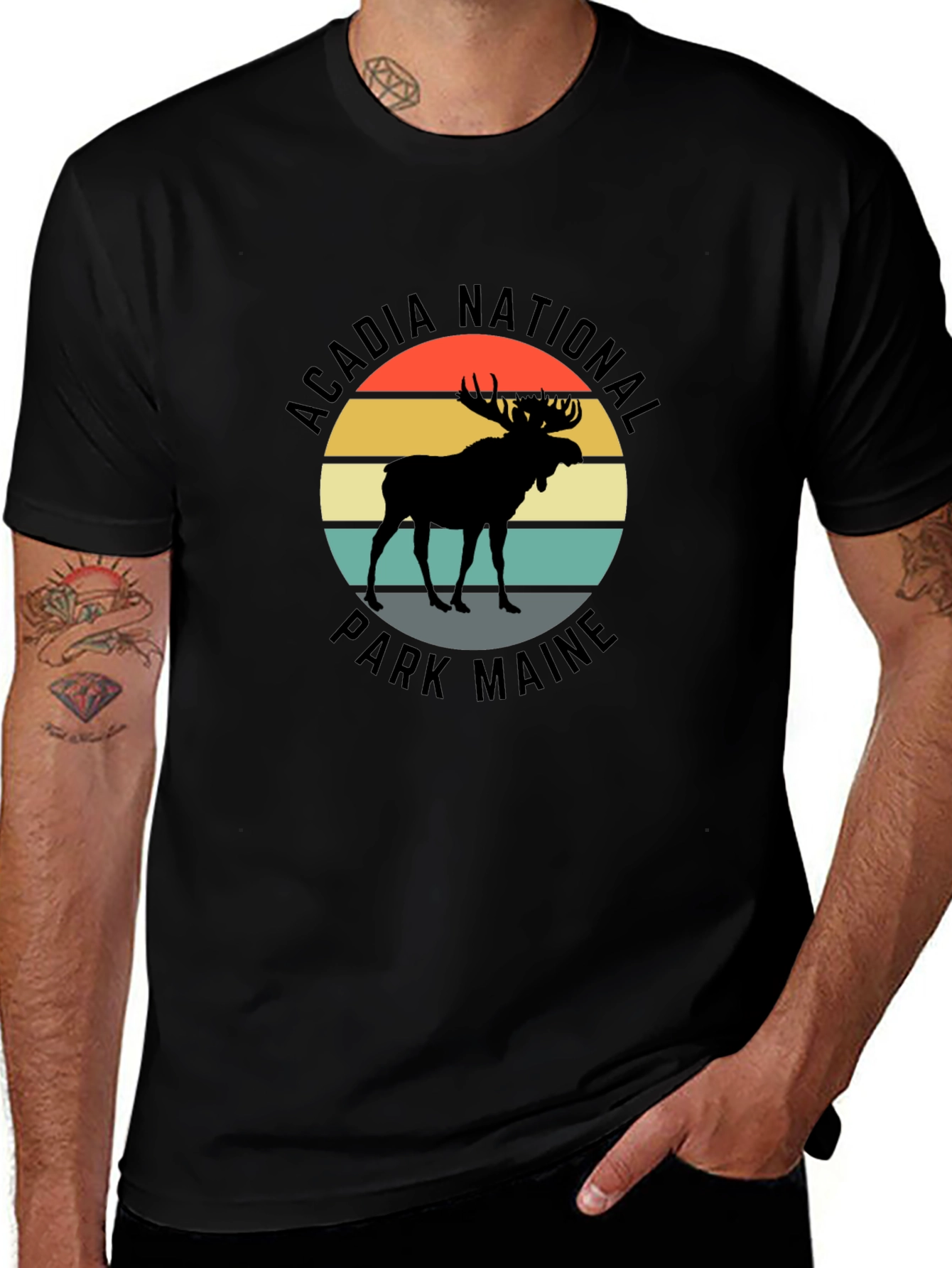 Acadia National Park Maine Moose T-Shirt