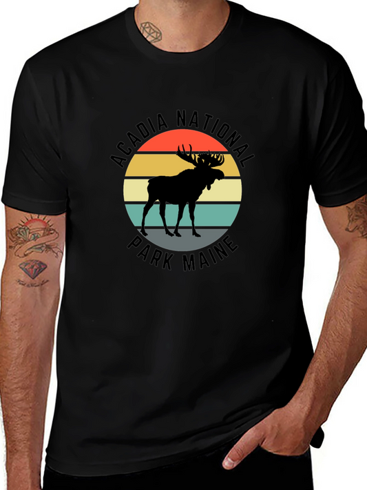 Acadia National Park Maine Moose T-Shirt