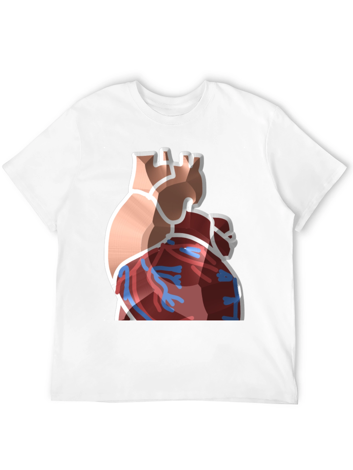 Anatomical Heart Graphic Black T-Shirt