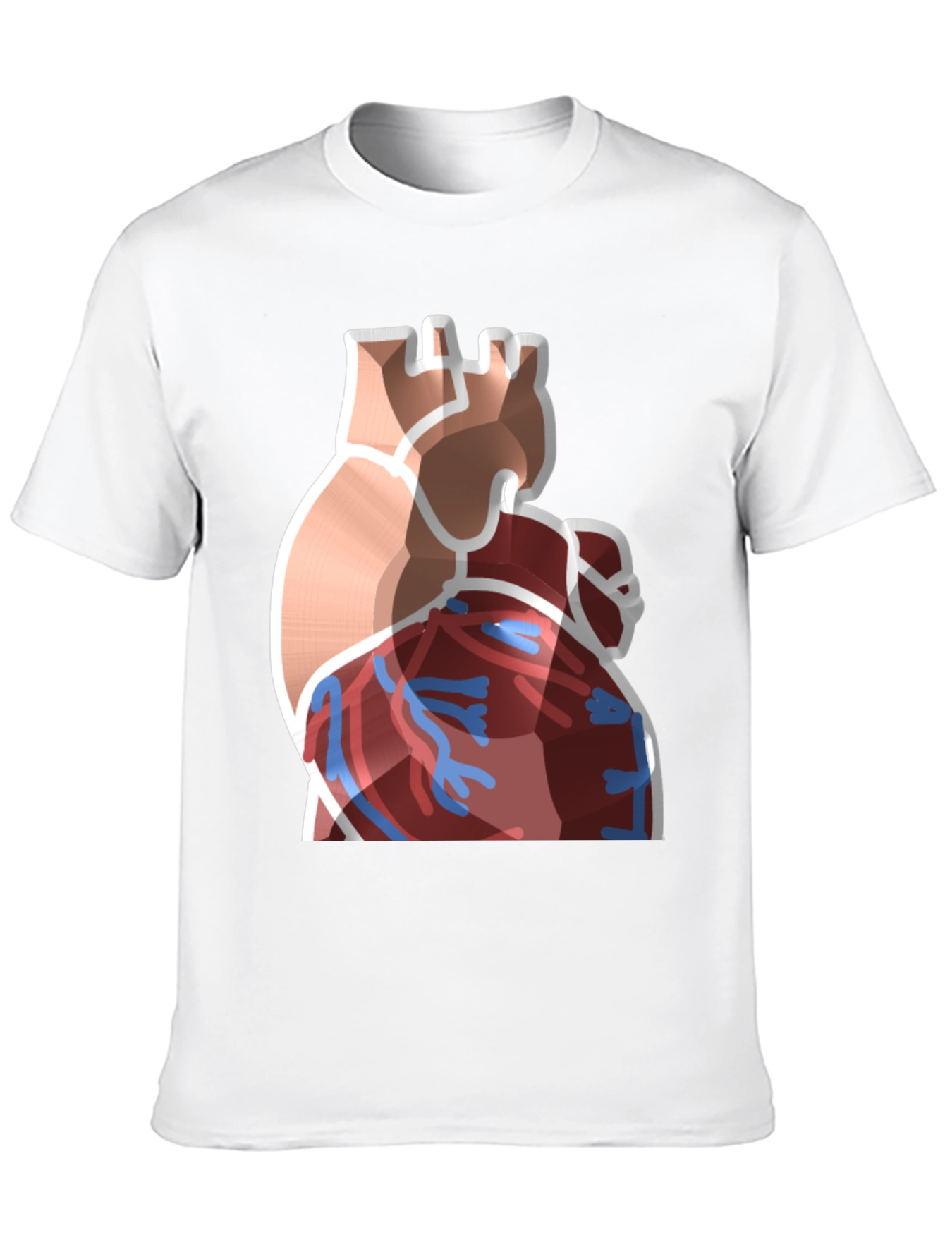 Anatomical Heart Graphic Black T-Shirt