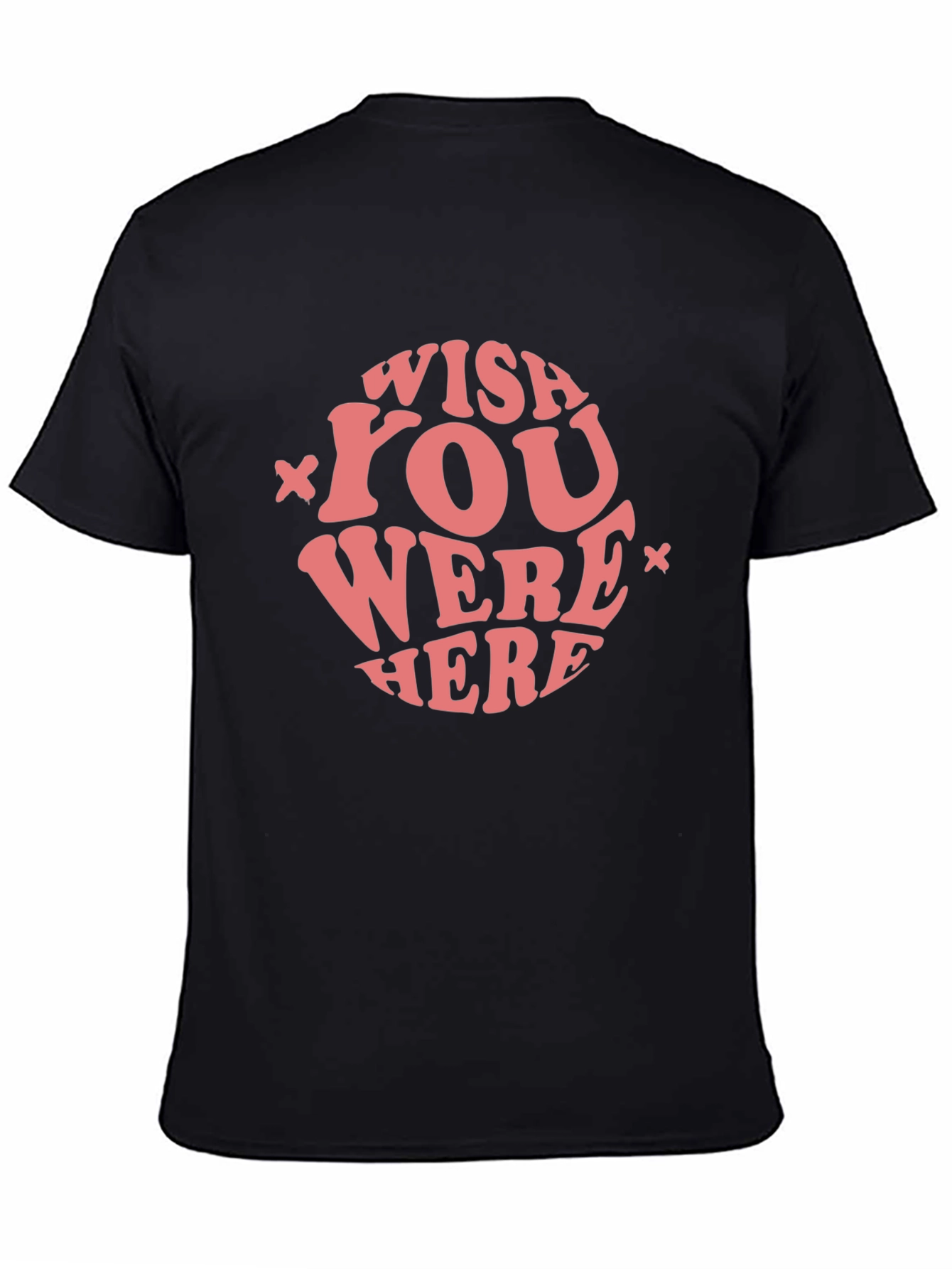 Wish You Were Here Graphic Tee - Black