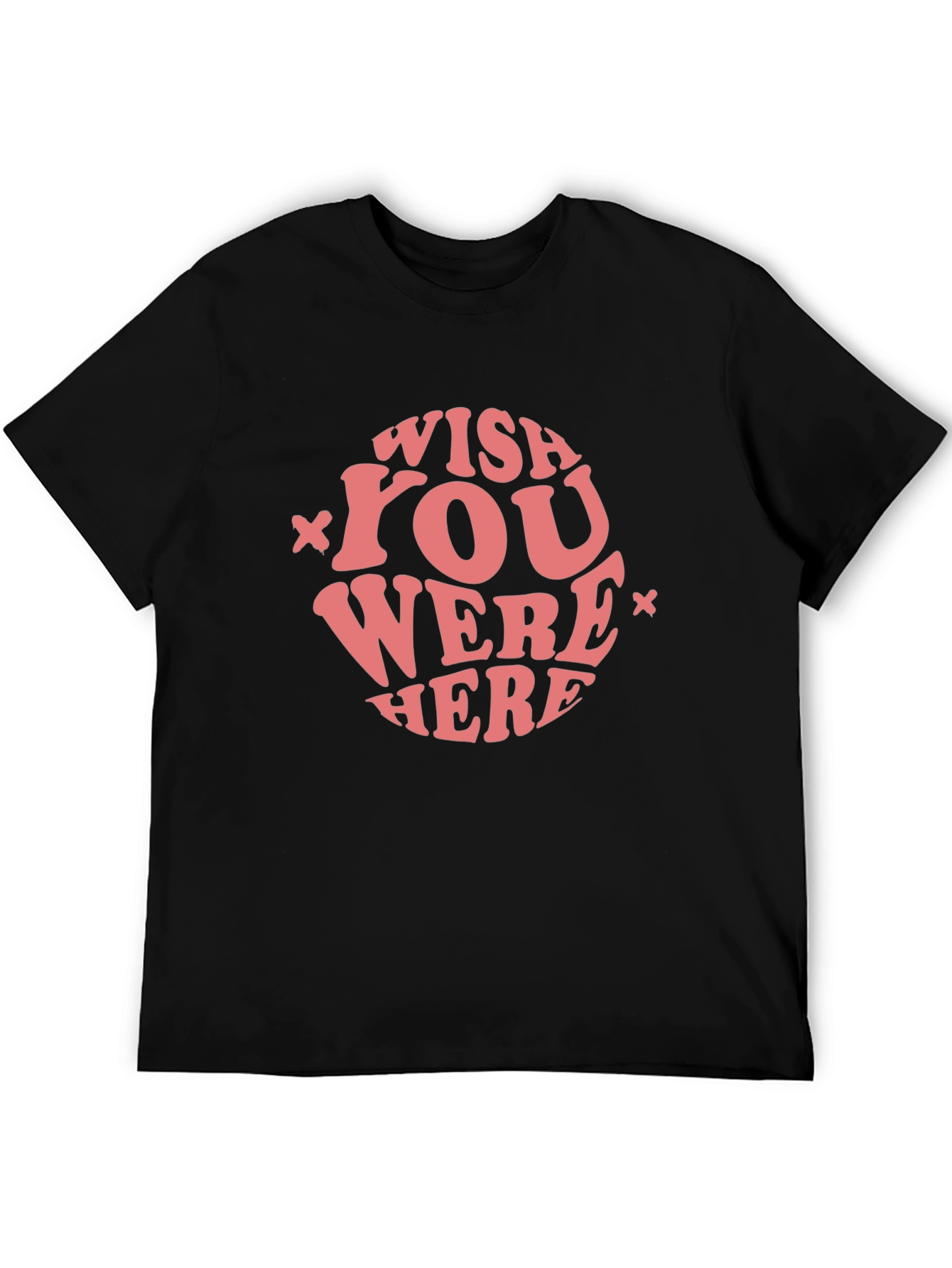 Wish You Were Here Graphic Tee - Black