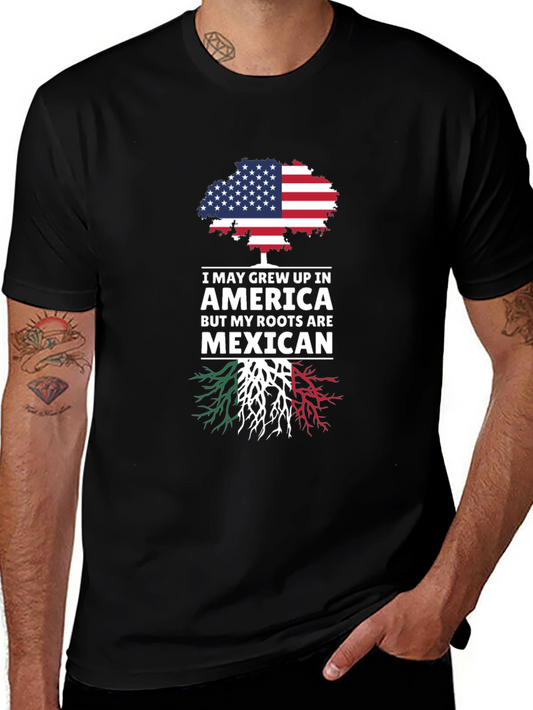 American Grown Mexican Roots T-Shirt
