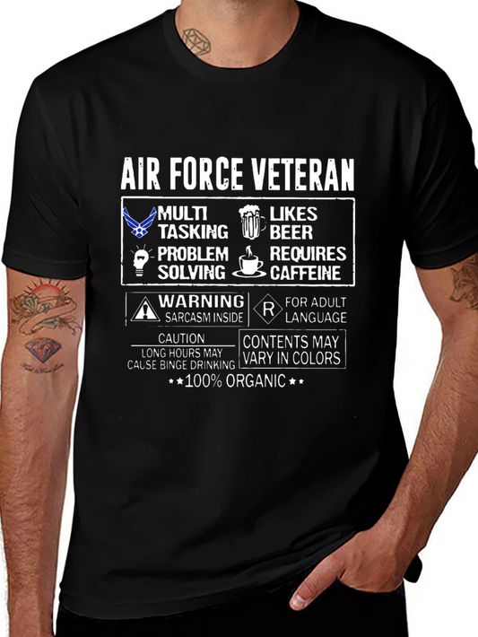 Air Force Veteran 100% Organic T-Shirt