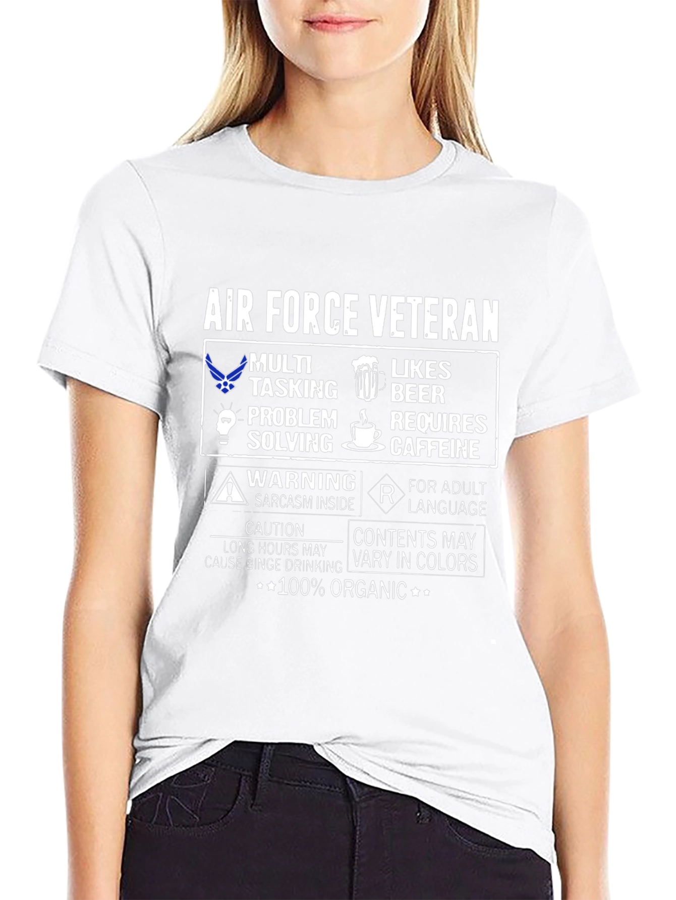 Air Force Veteran 100% Organic T-Shirt