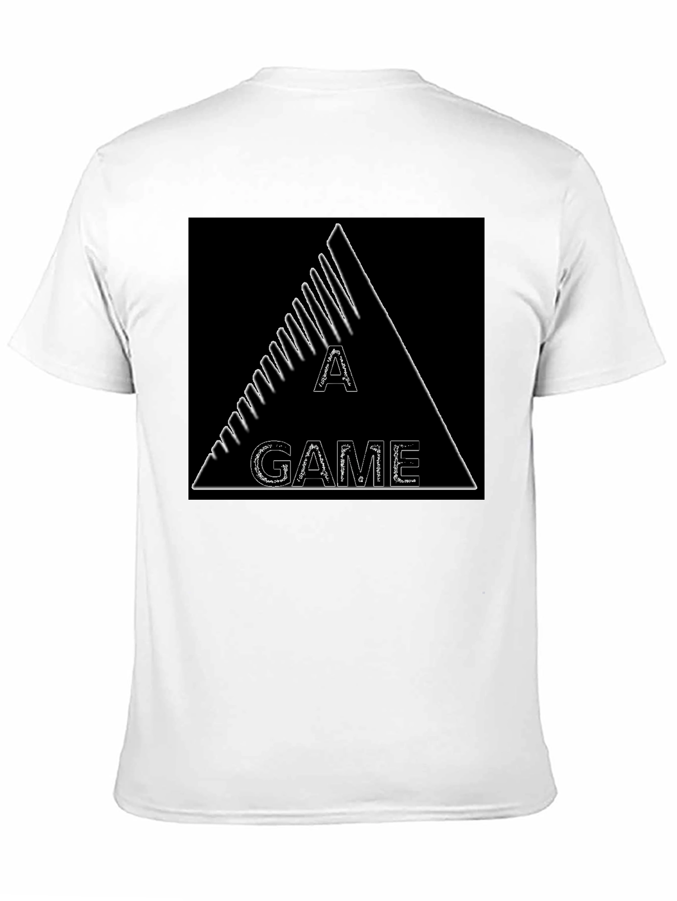 A Game Triangle Graphic Black T-Shirt