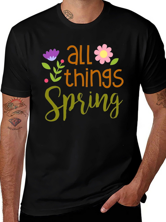 All Things Spring T-Shirt - Floral Design