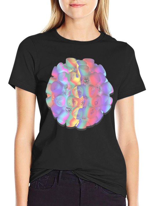 Abstract Sphere Graphic Tee - Modern Art Shirt