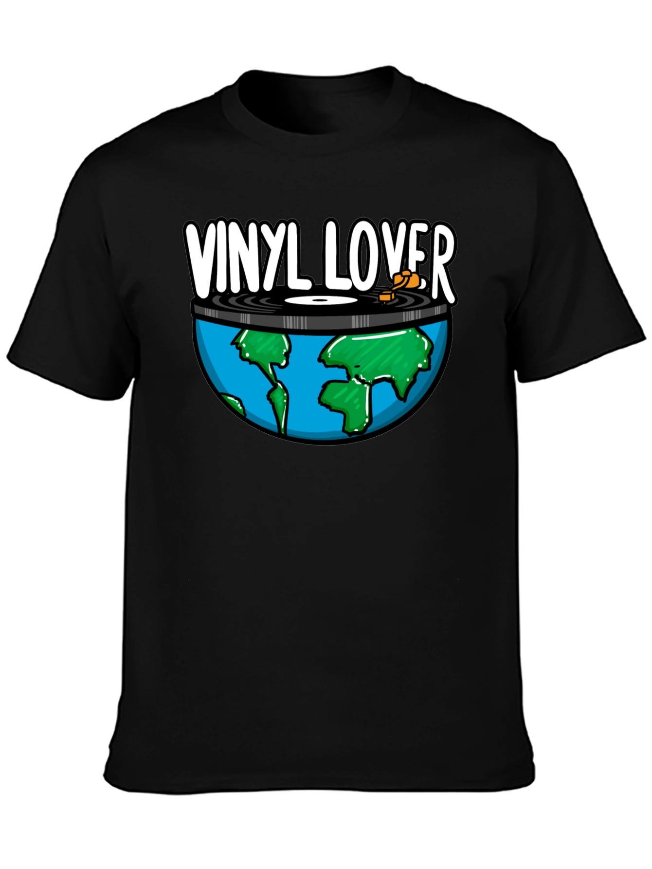 Vinyl Lover Earth Graphic Tee