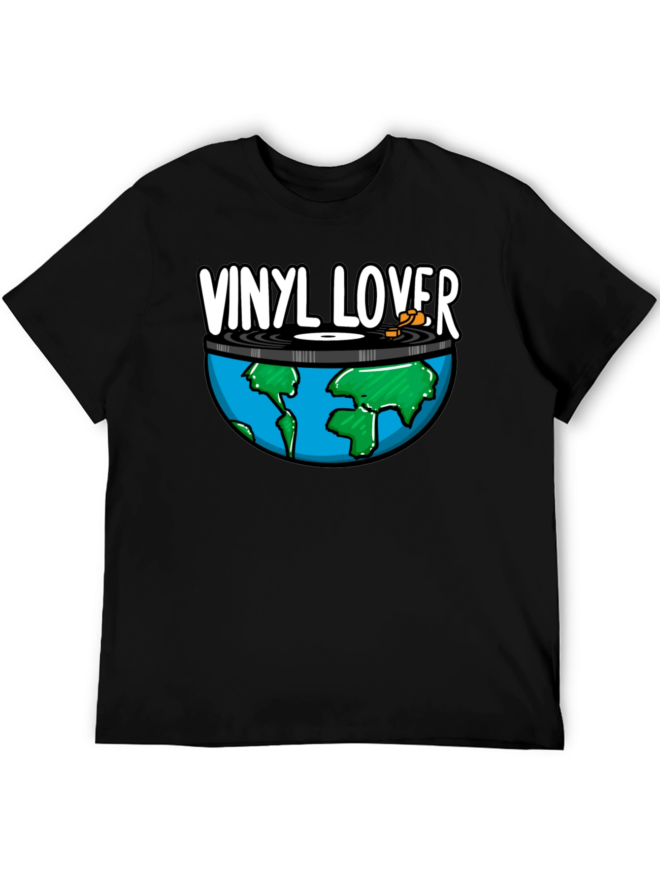 Vinyl Lover Earth Graphic Tee