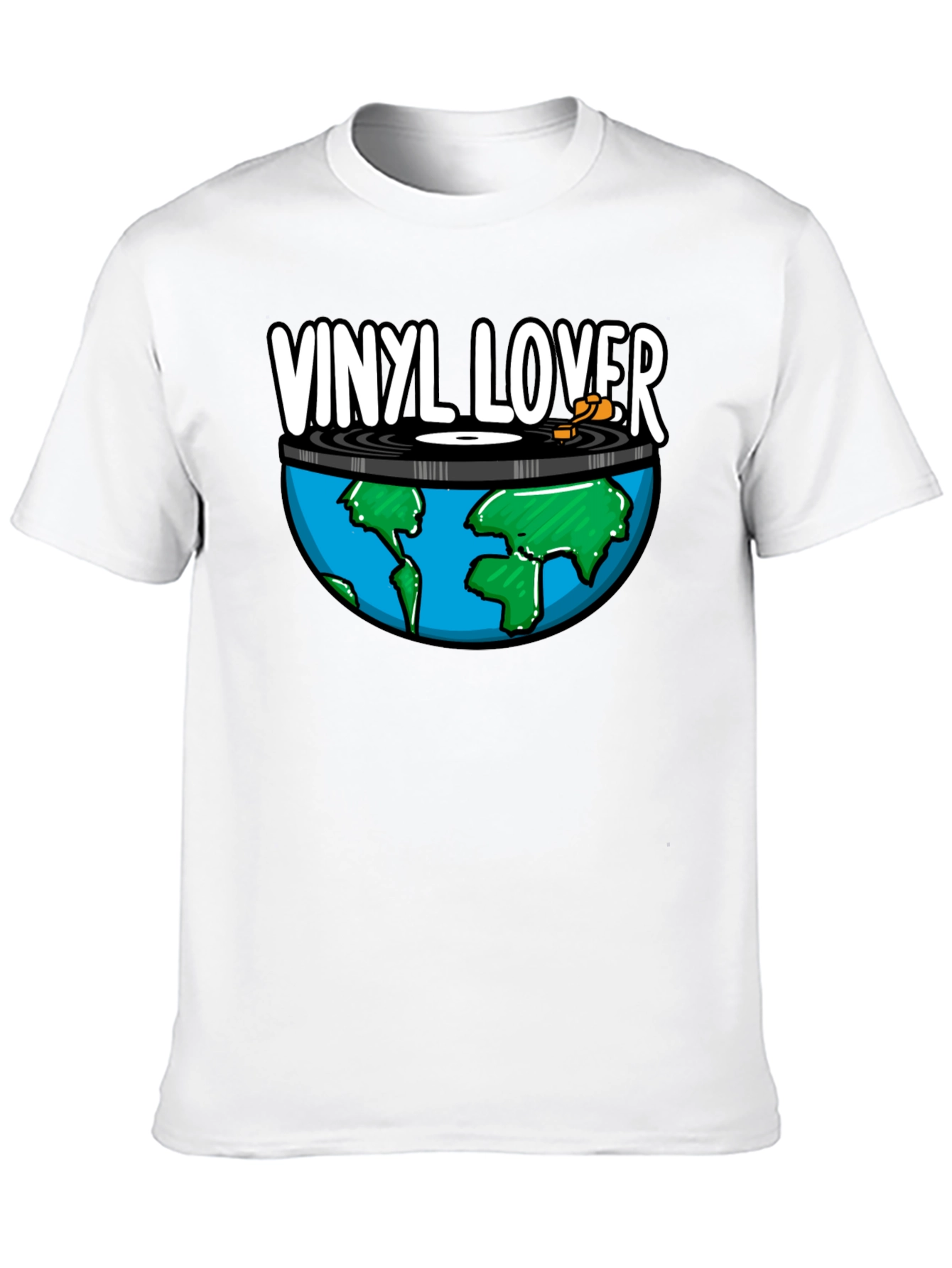 Vinyl Lover Earth Graphic Tee