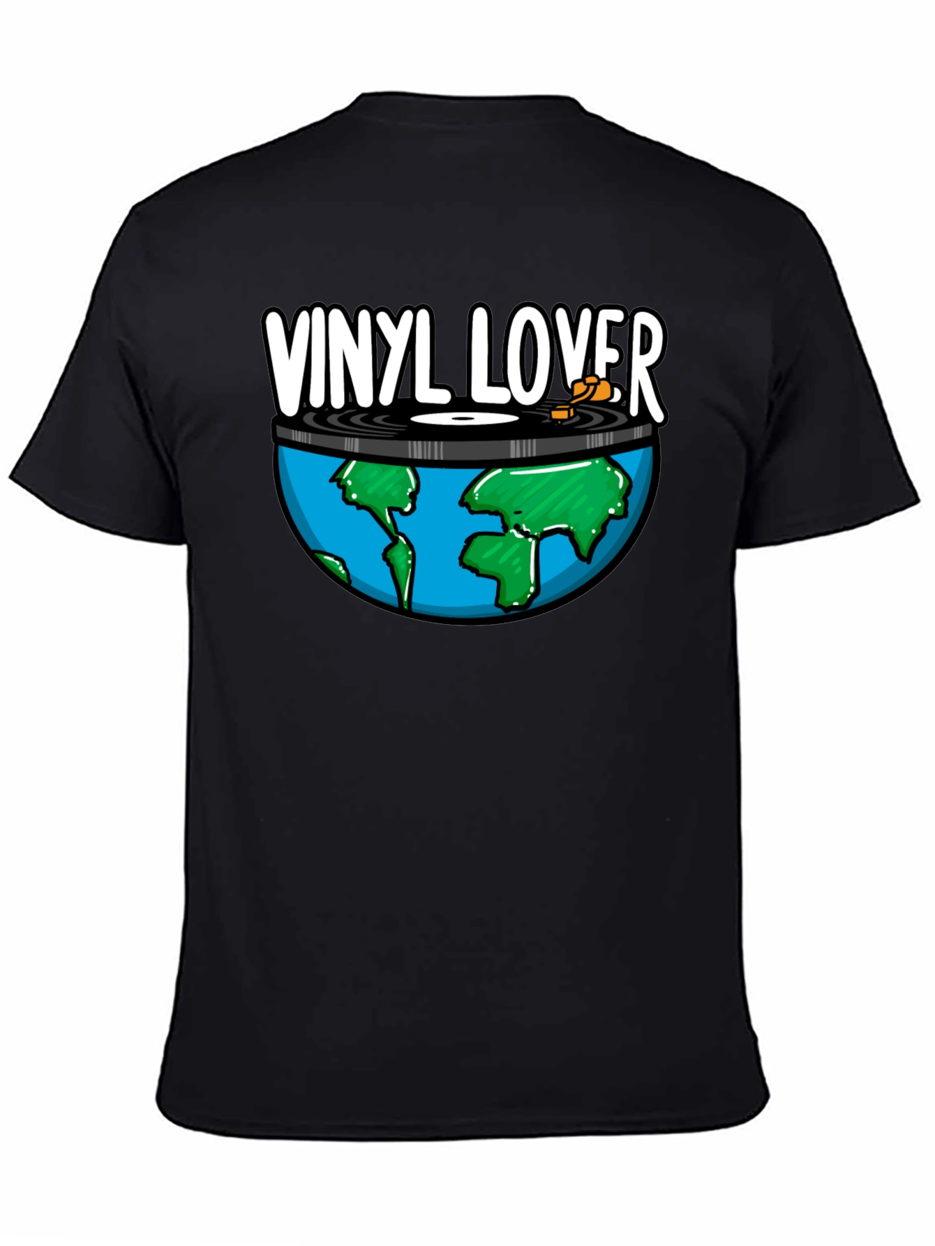 Vinyl Lover Earth Graphic Tee