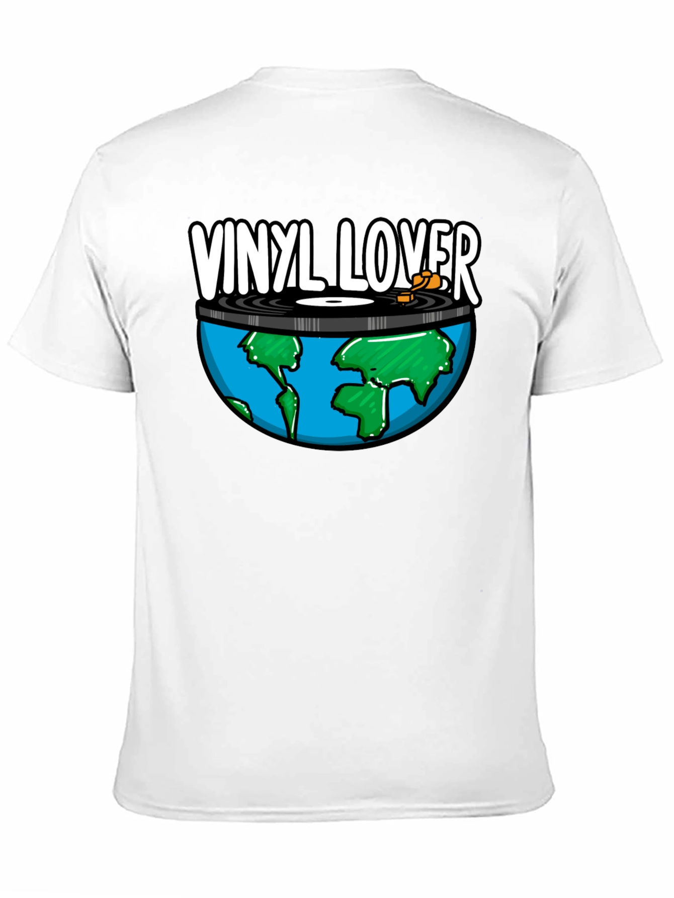 Vinyl Lover Earth Graphic Tee