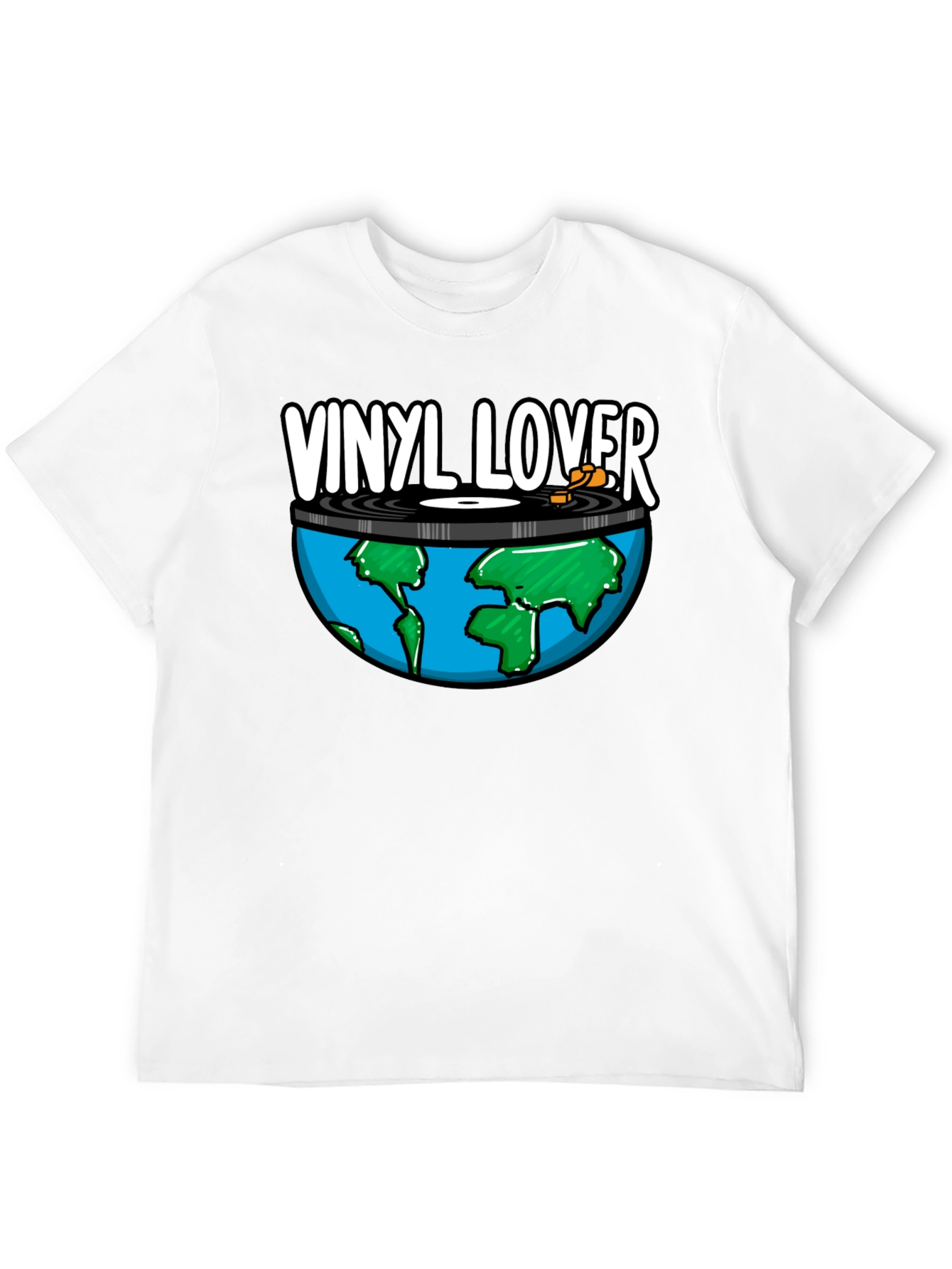 Vinyl Lover Earth Graphic Tee