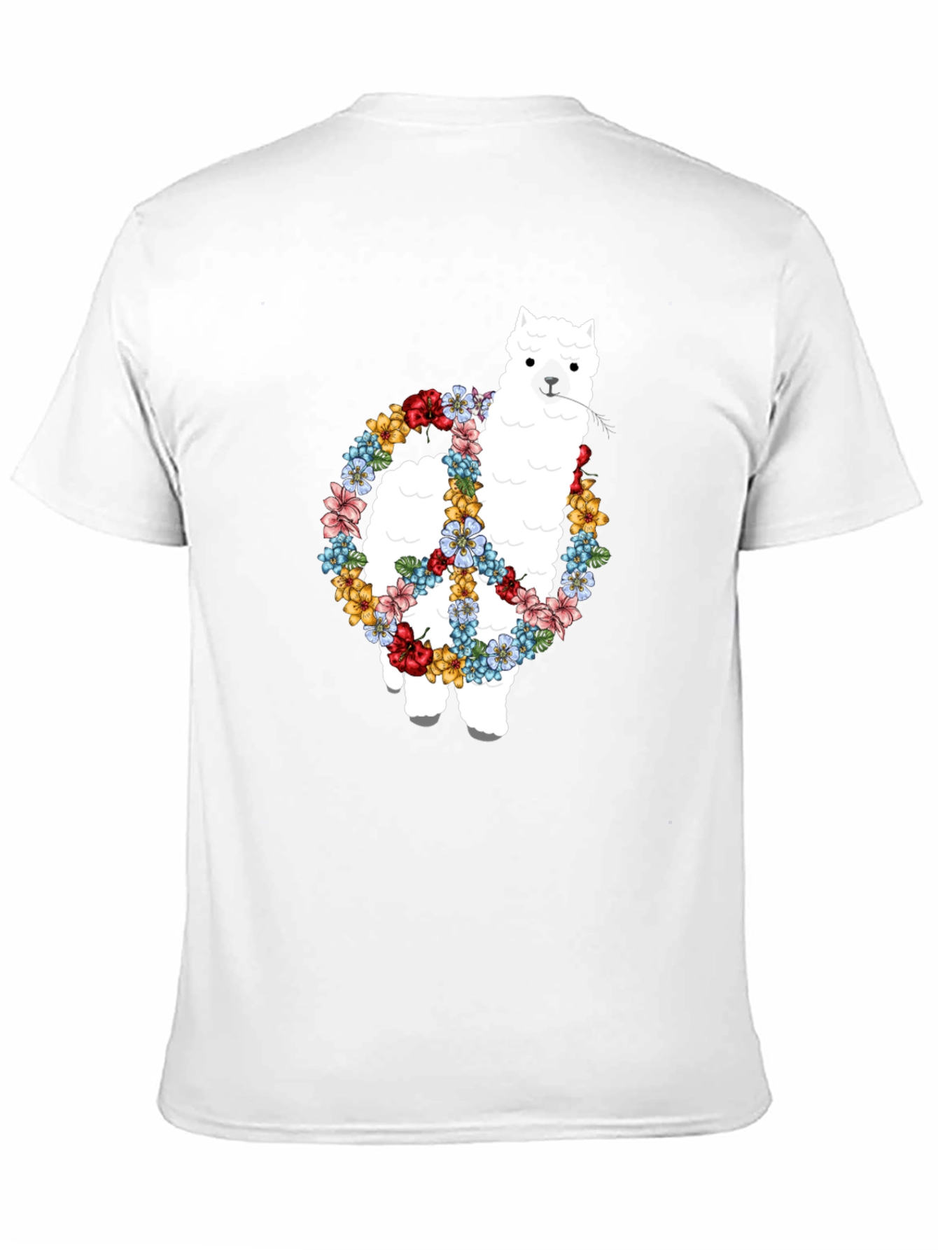 Alpaca Peace Sign Graphic Tee