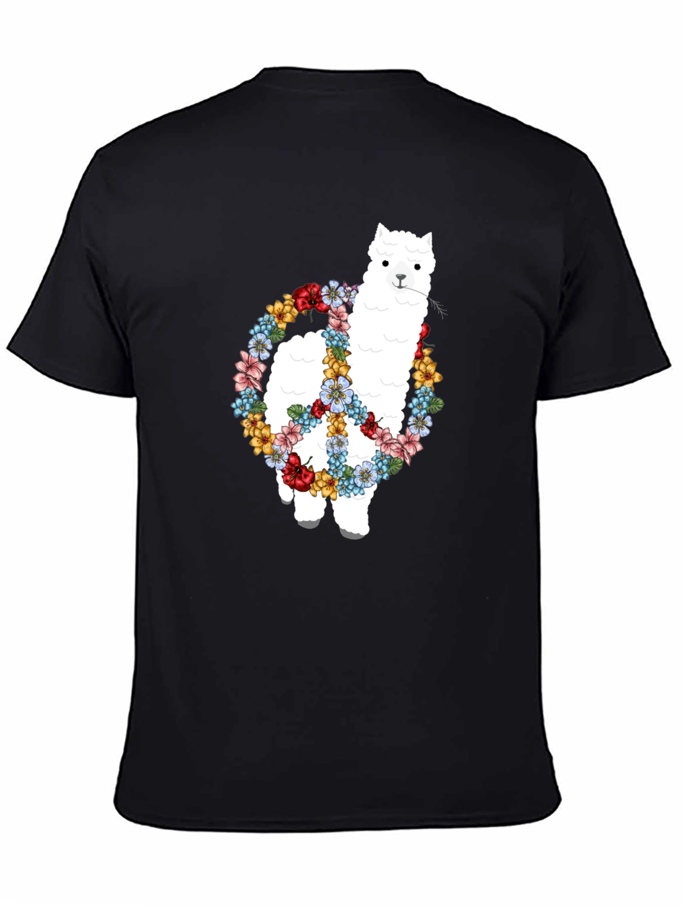 Alpaca Peace Sign Graphic Tee