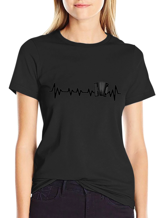 Accordion Heartbeat T-Shirt - Music Lover Tee