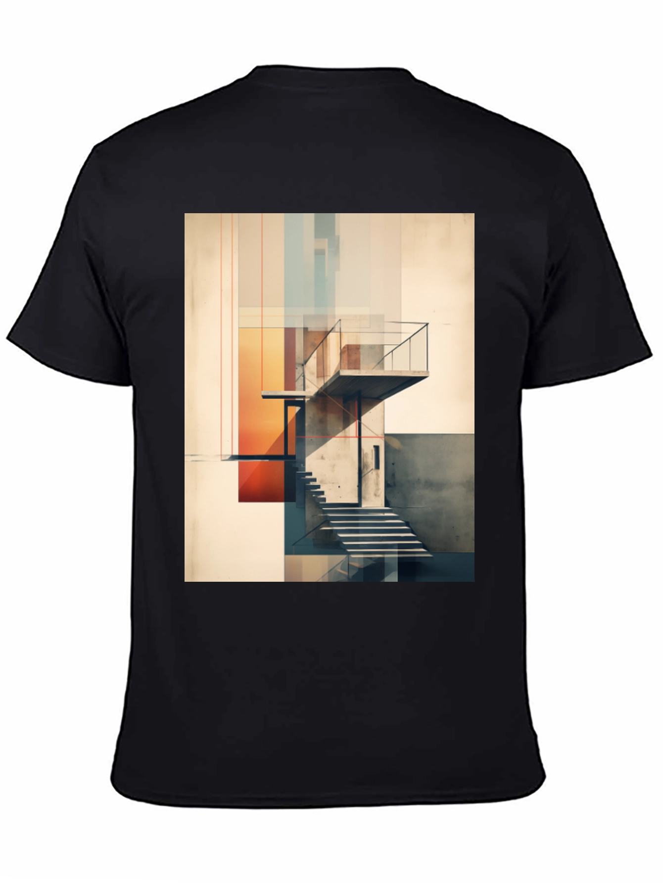 Abstract Architecture Graphic Tee - Modern Design