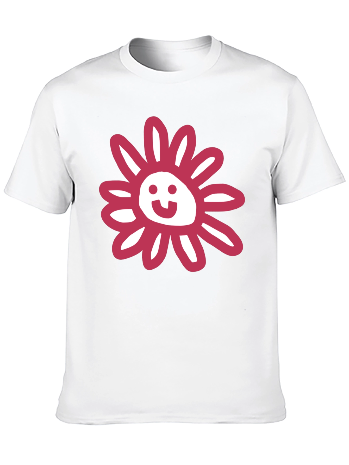 Whimsical Floral Graphic Tee - Black