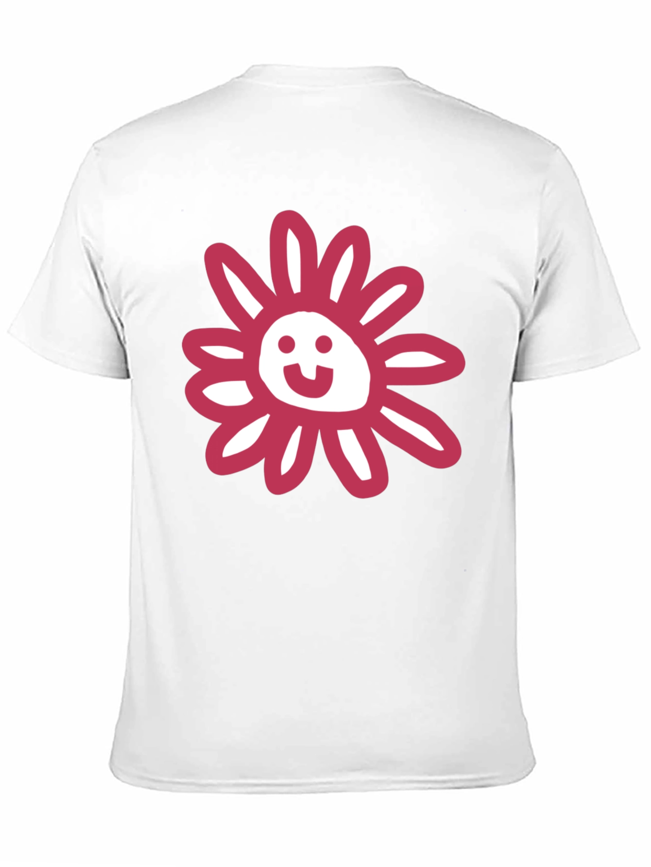 Whimsical Floral Graphic Tee - Black