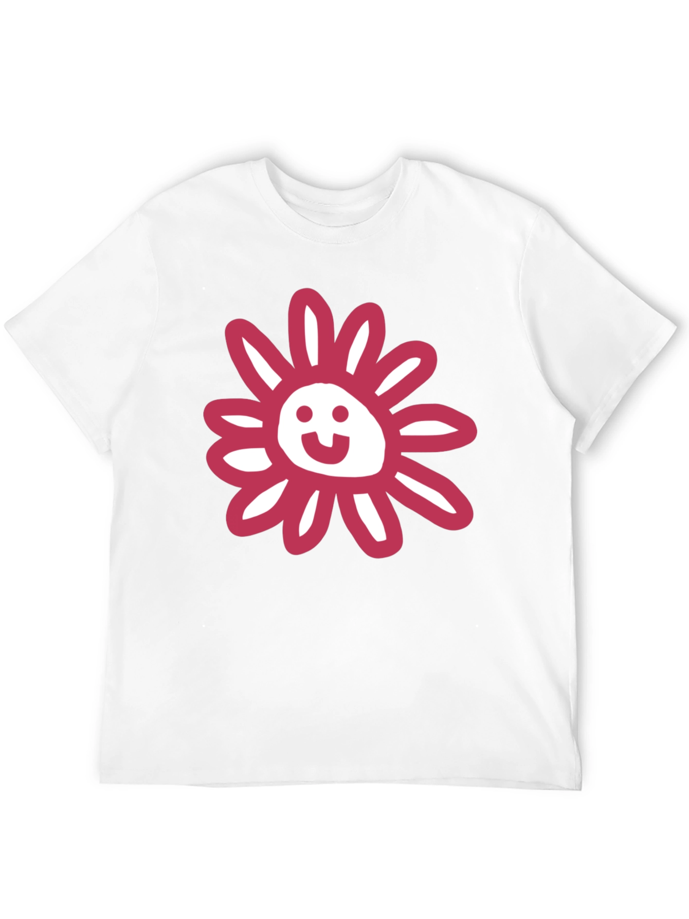 Whimsical Floral Graphic Tee - Black