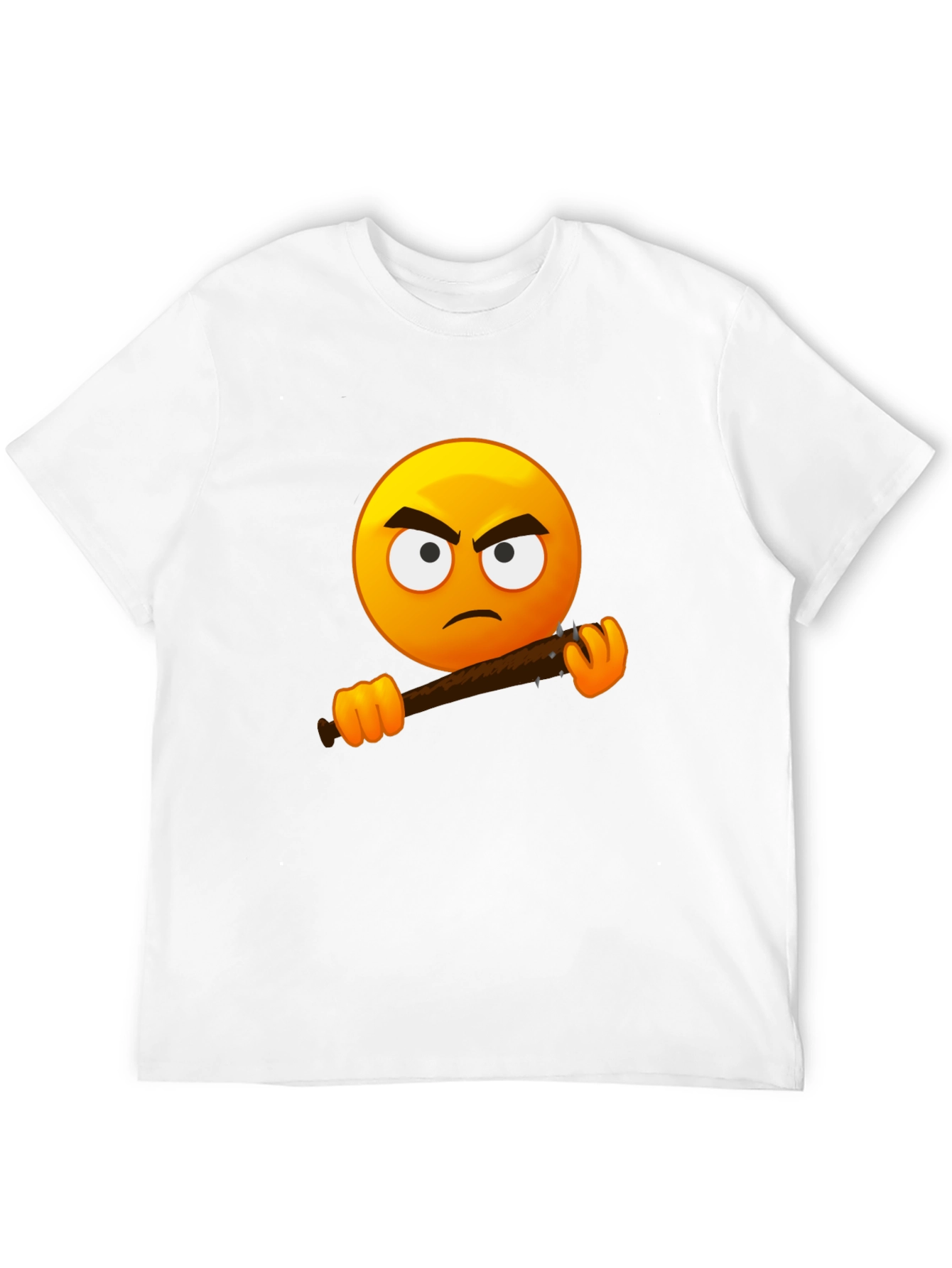 Angry Emoji Graphic Tee - Black T-Shirt