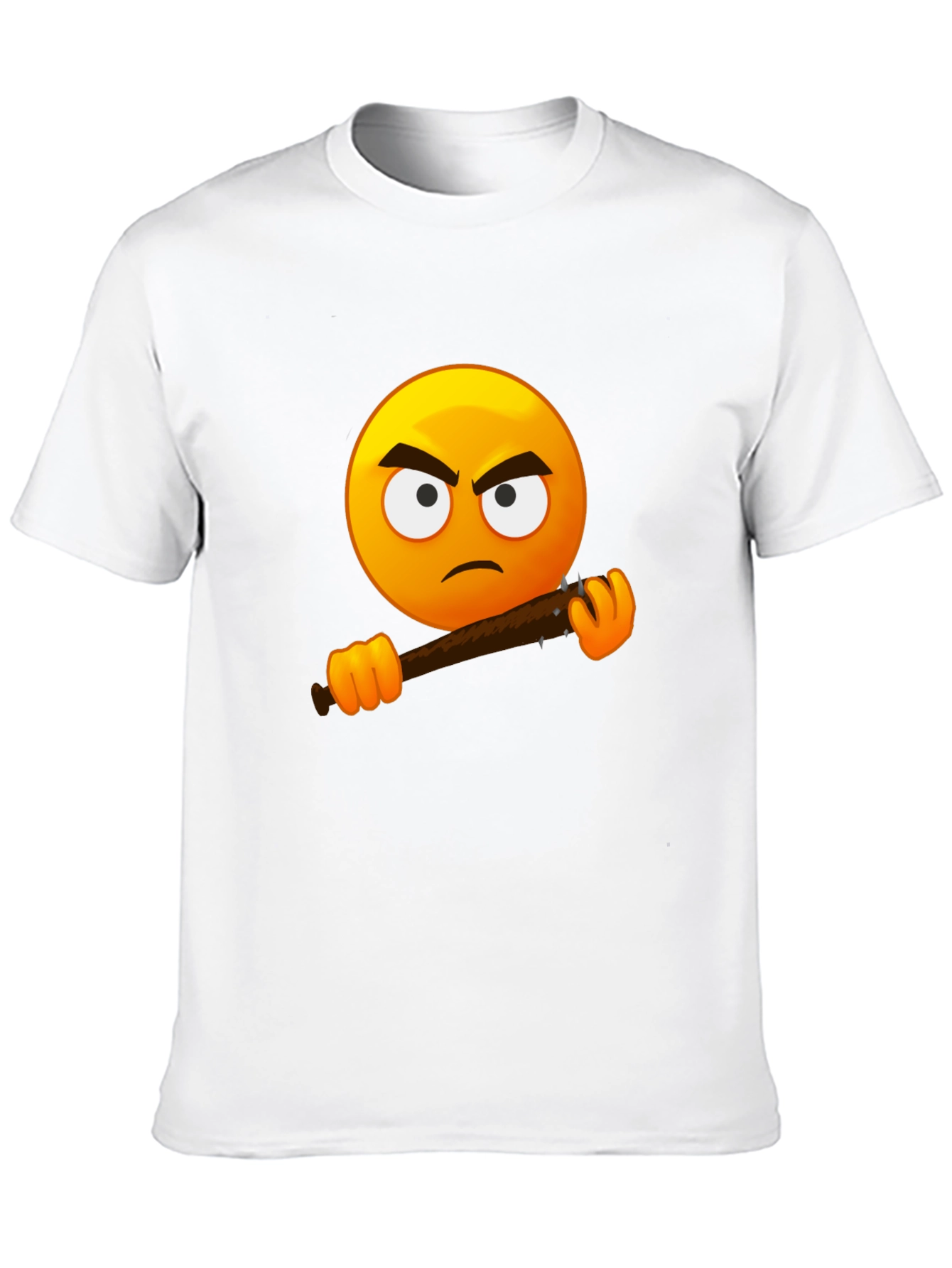 Angry Emoji Graphic Tee - Black T-Shirt