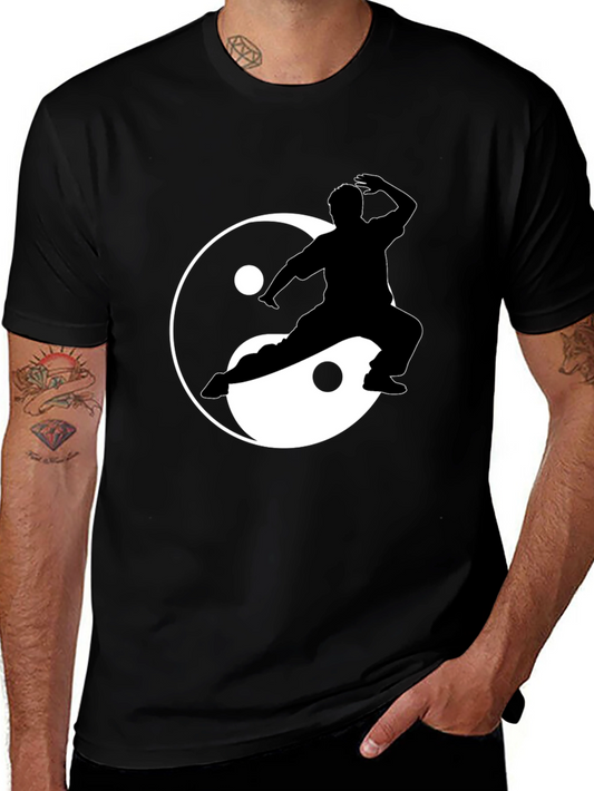 Yin Yang Kung Fu Graphic Tee - Black
