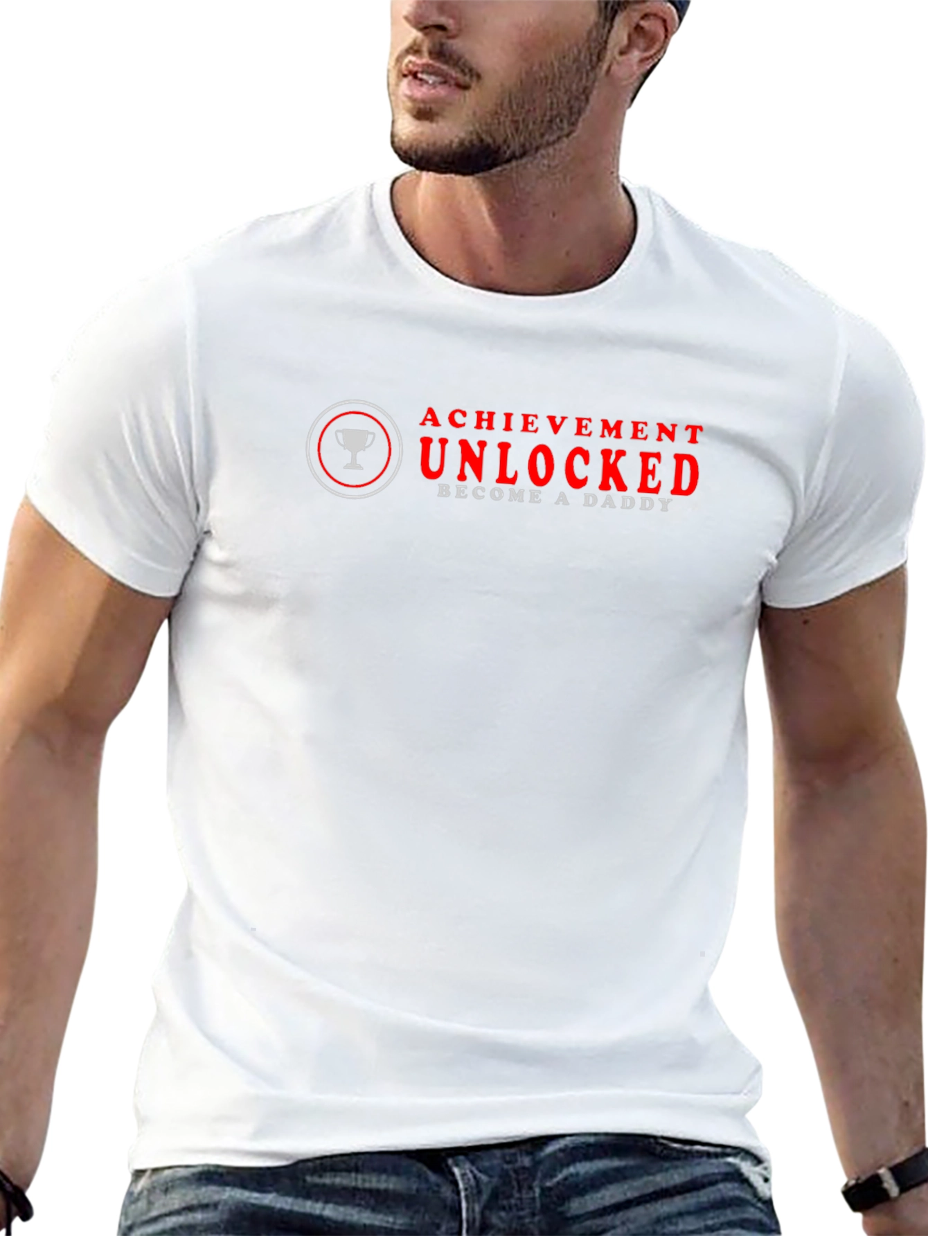 Achievement Unlocked Become A Daddy Graphic Tee