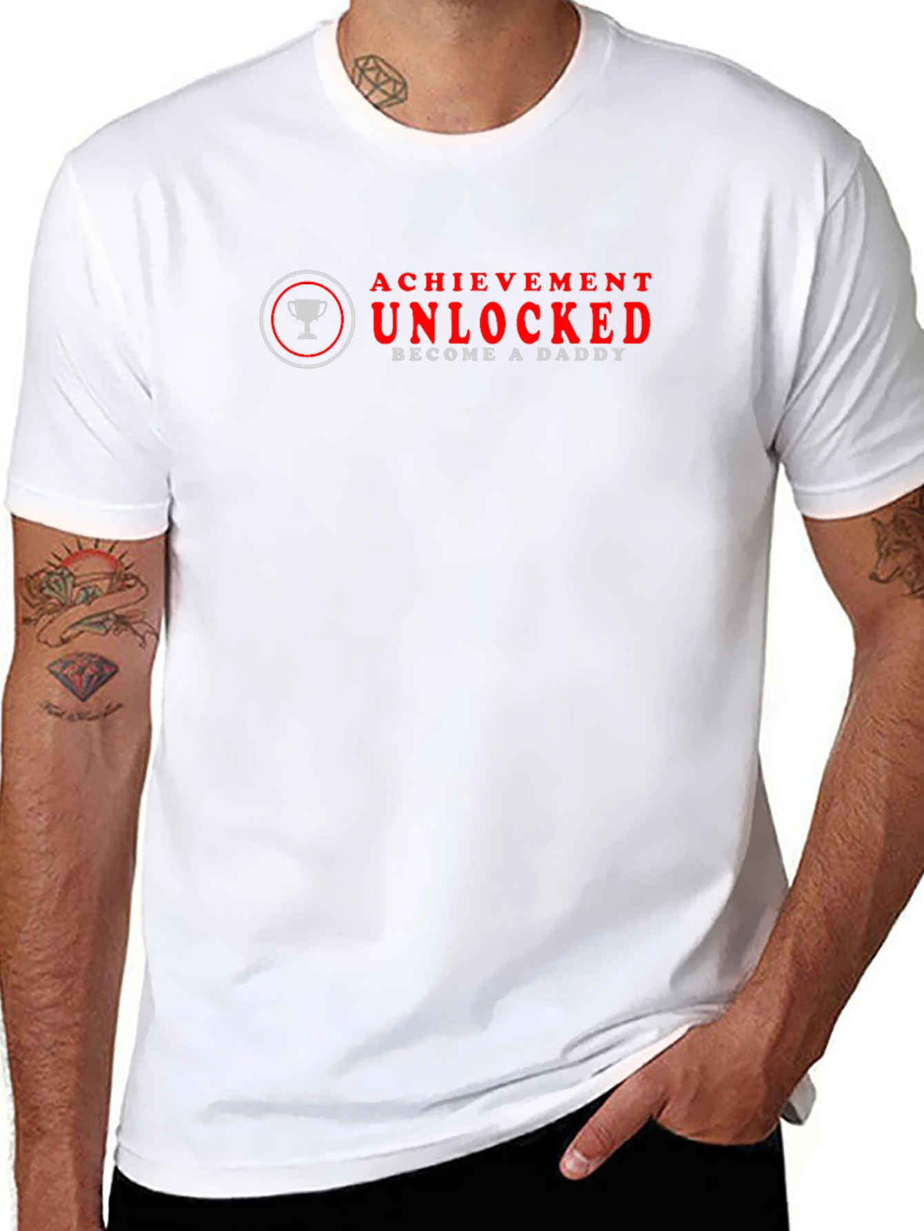 Achievement Unlocked Become A Daddy Graphic Tee
