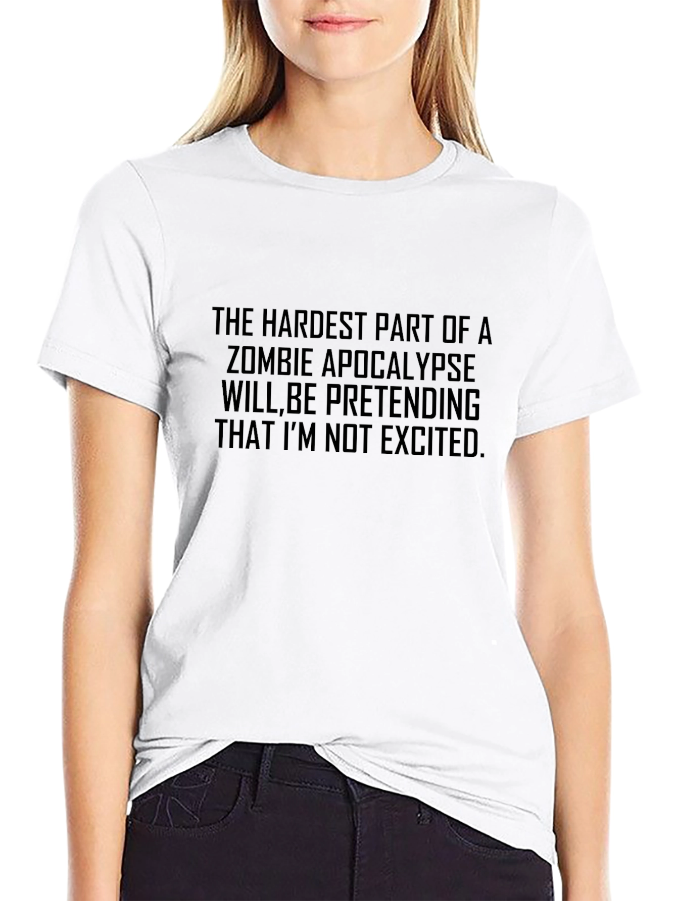 Zombie Apocalypse T-Shirt - Pretending Not Excited