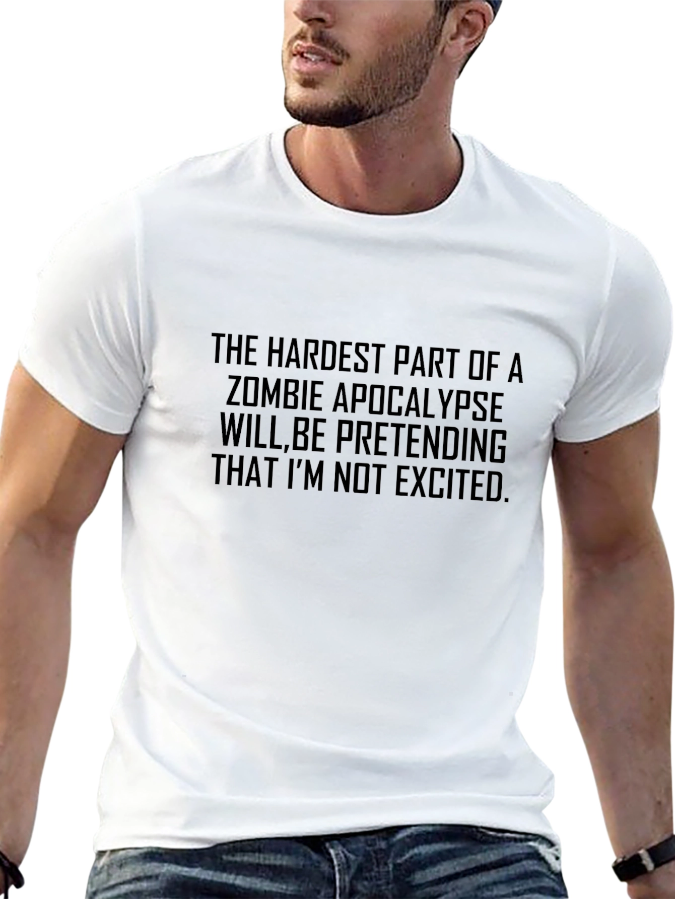 Zombie Apocalypse T-Shirt - Pretending Not Excited