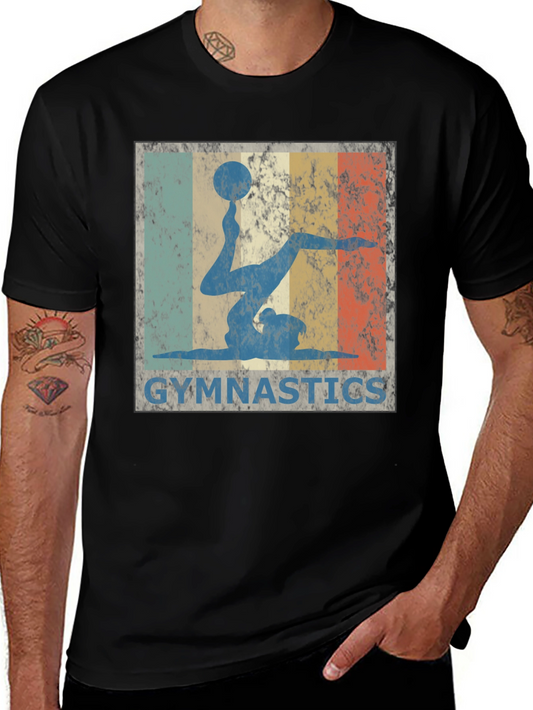 Vintage Gymnastics T-Shirt - Retro Gymnast Design