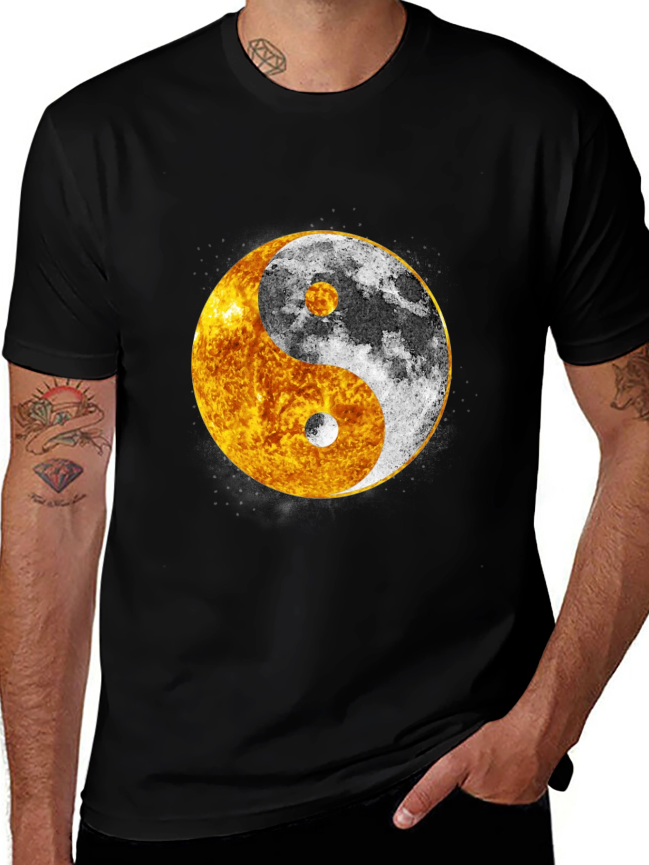 Yin Yang Sun & Moon Graphic Tee