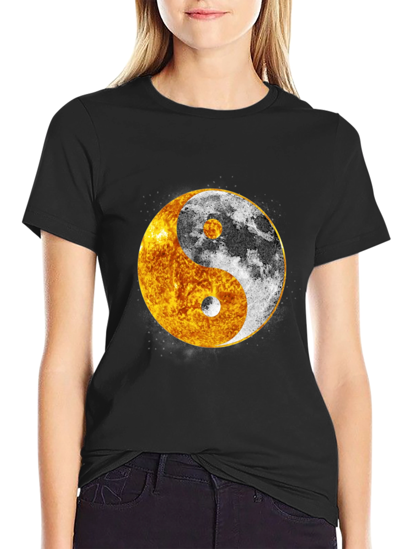 Yin Yang Sun & Moon Graphic Tee