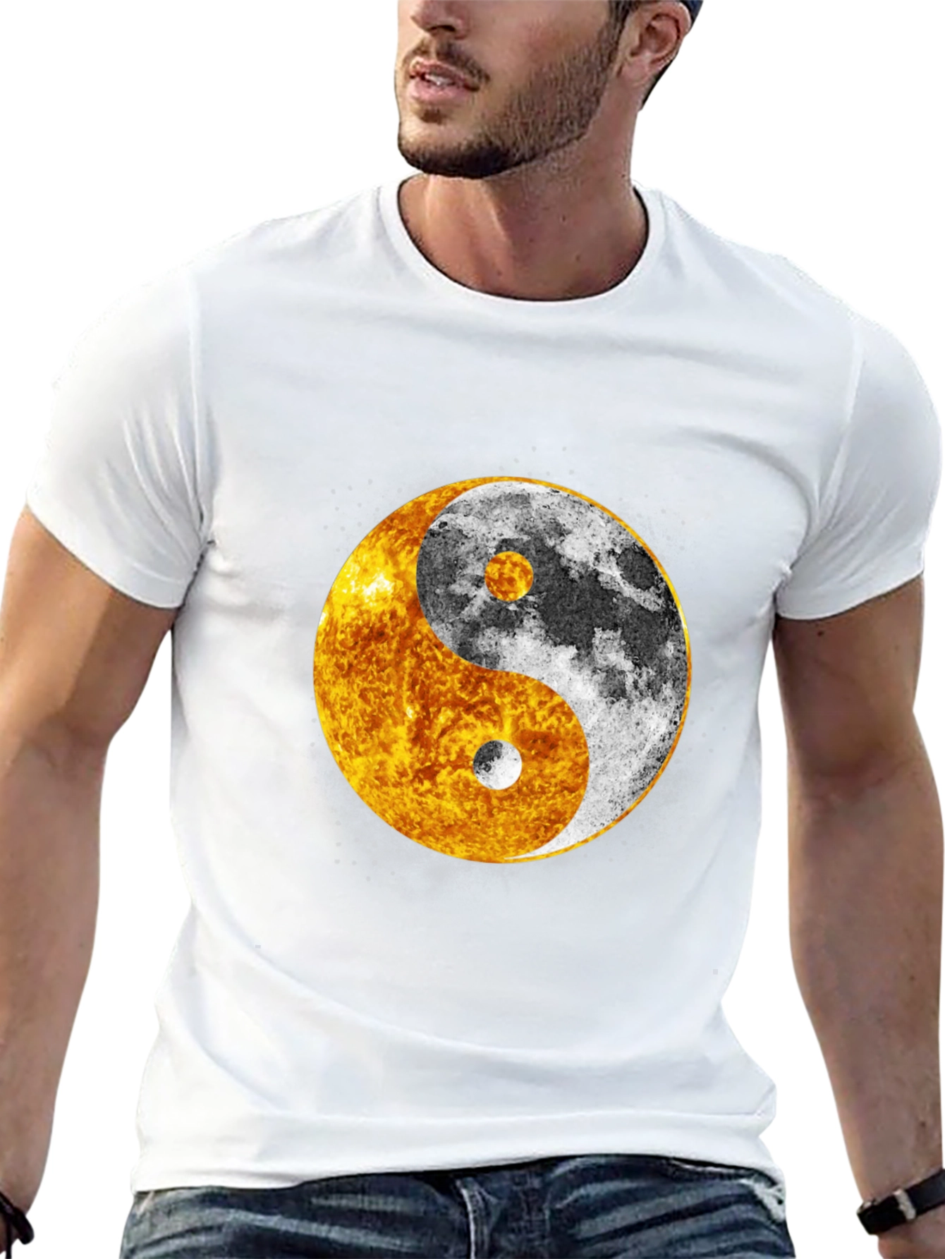 Yin Yang Sun & Moon Graphic Tee