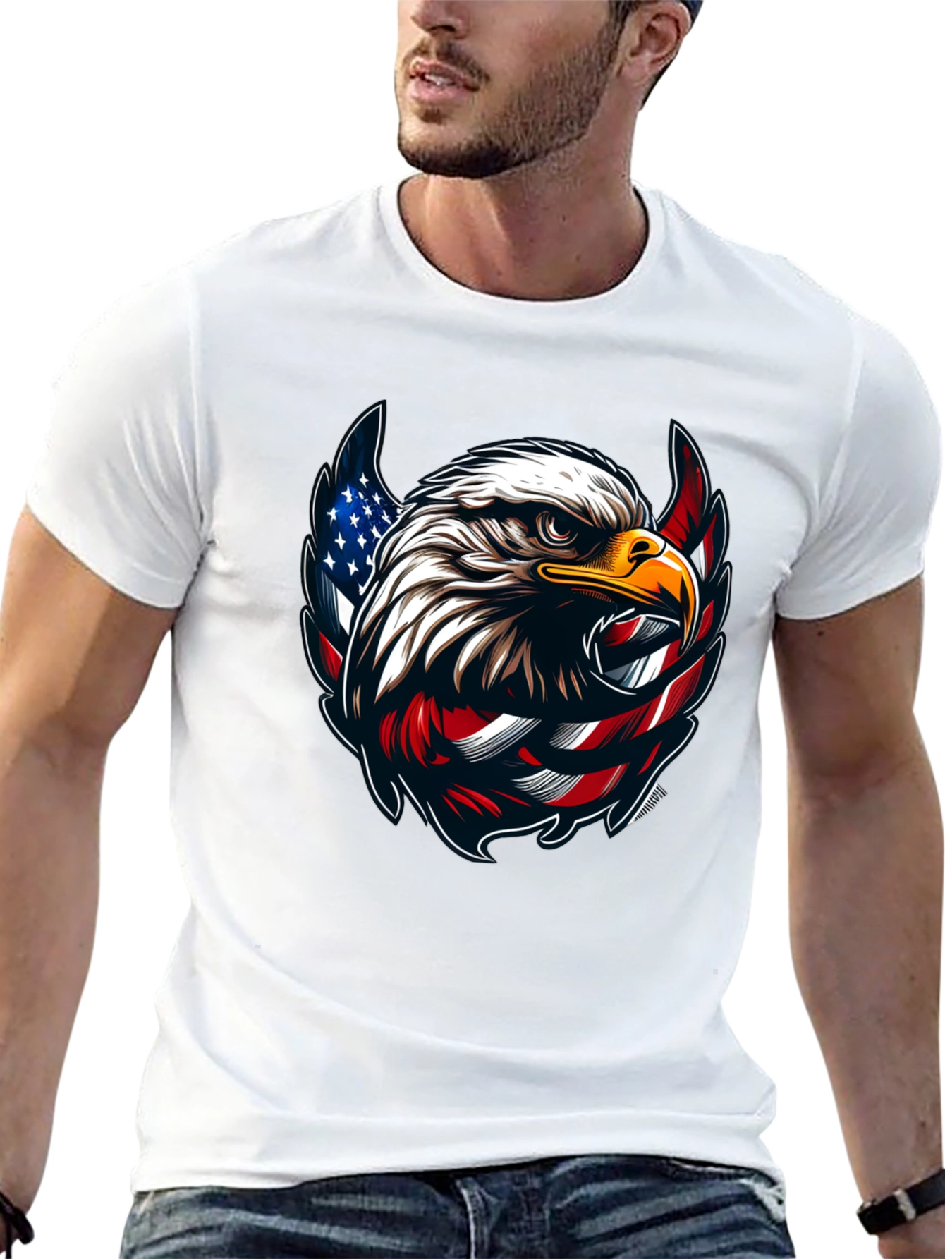 American Eagle Graphic Black T-Shirt