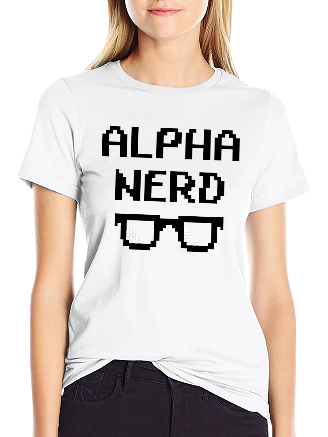 Alpha Nerd Pixel Graphic Tee