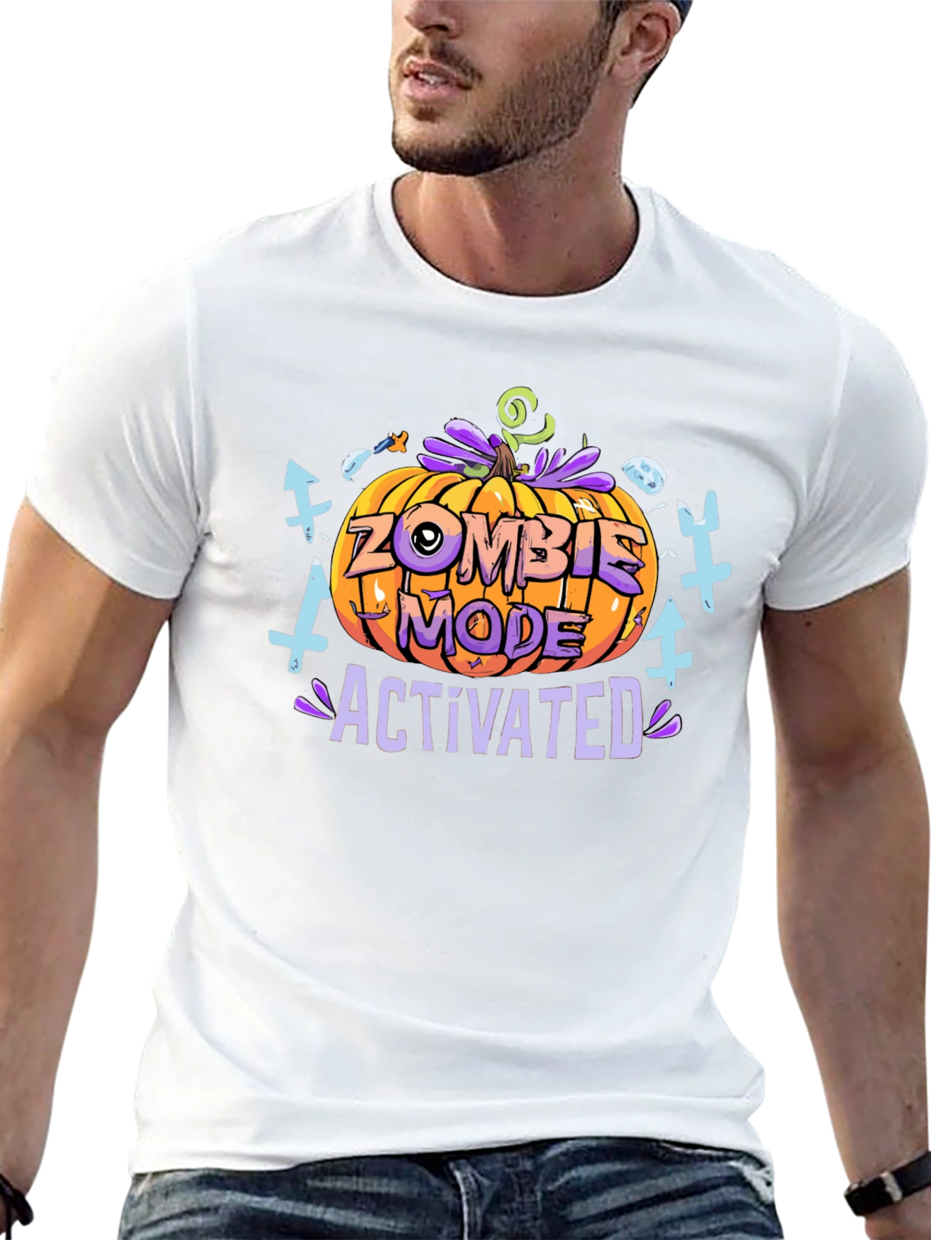 Zombie Mode Activated Halloween T-Shirt