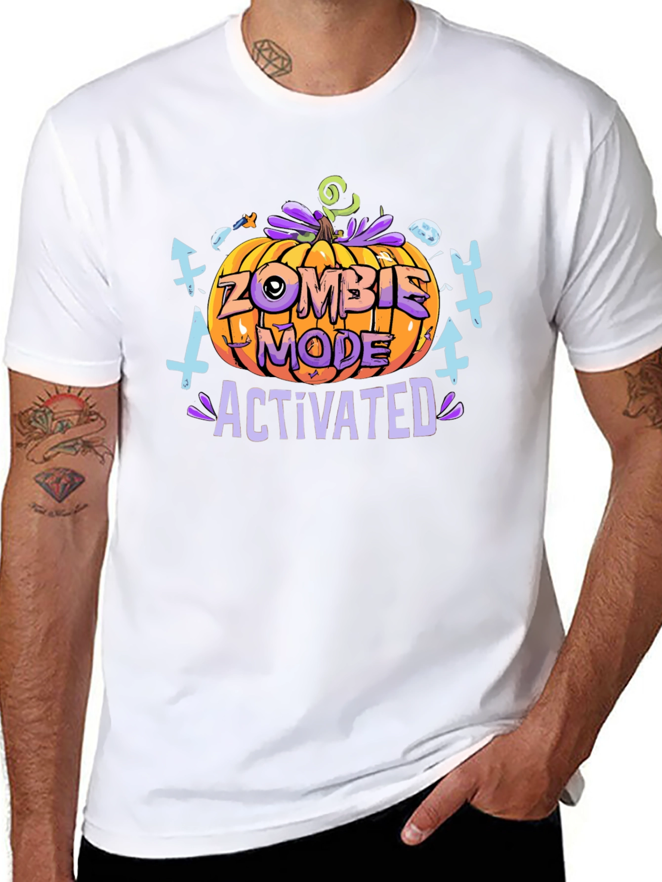 Zombie Mode Activated Halloween T-Shirt