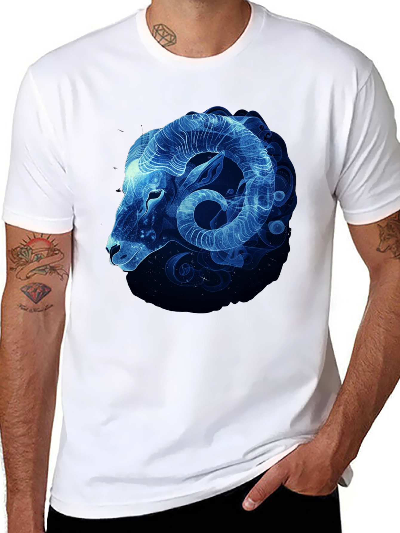 Aries Zodiac Black T-Shirt