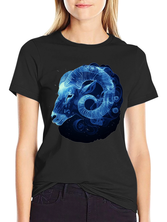 Aries Zodiac Black T-Shirt
