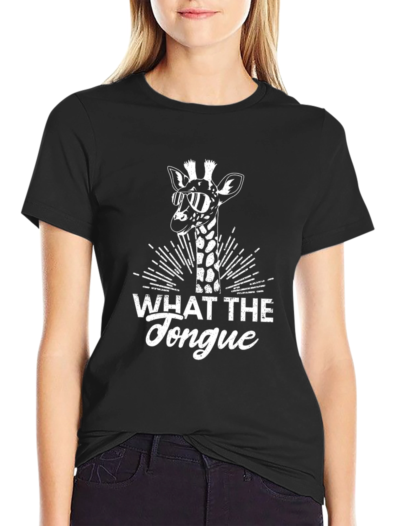 What the Tongue Giraffe Tee