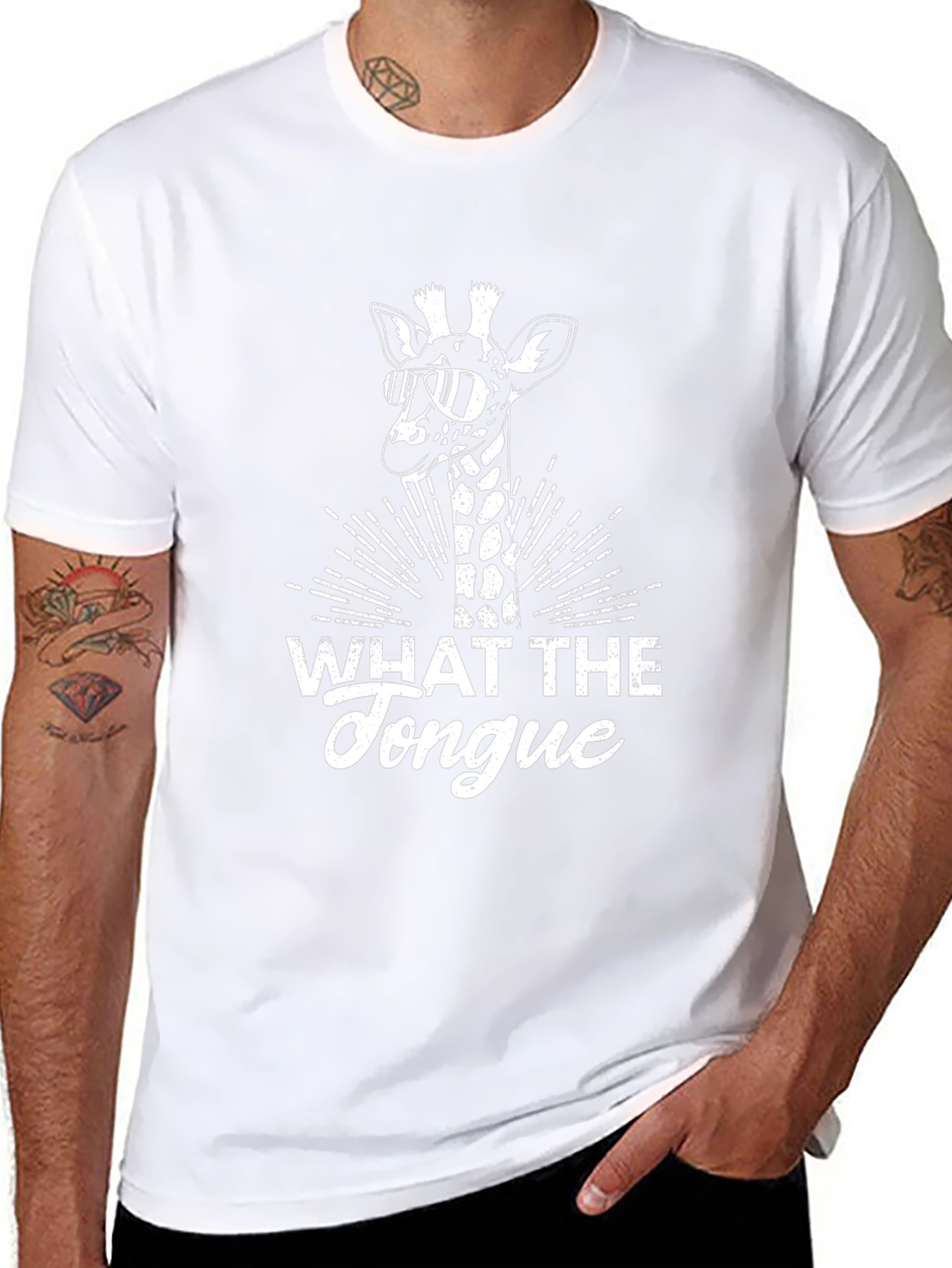 What the Tongue Giraffe Tee