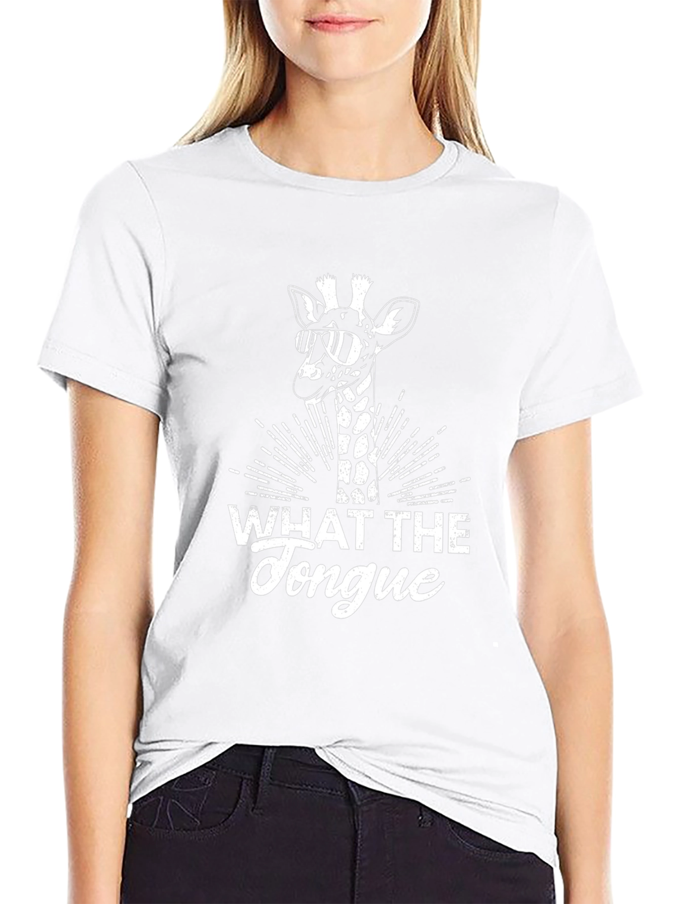 What the Tongue Giraffe Tee