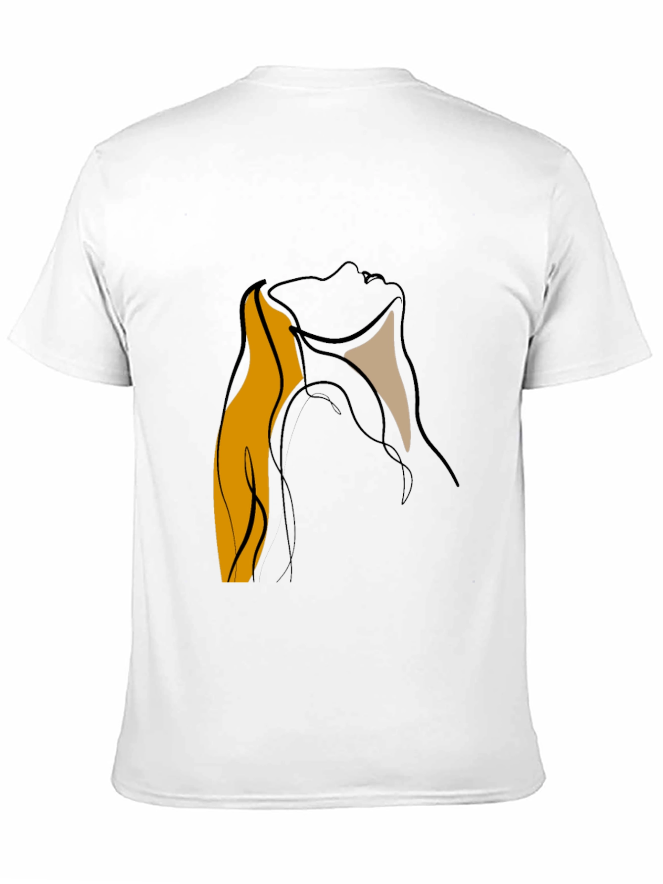Abstract Face Graphic Black T-Shirt
