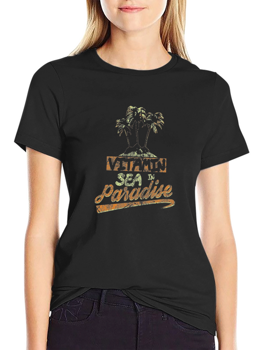 Vitamin Sea in Paradise T-Shirt - Tropical Island Design