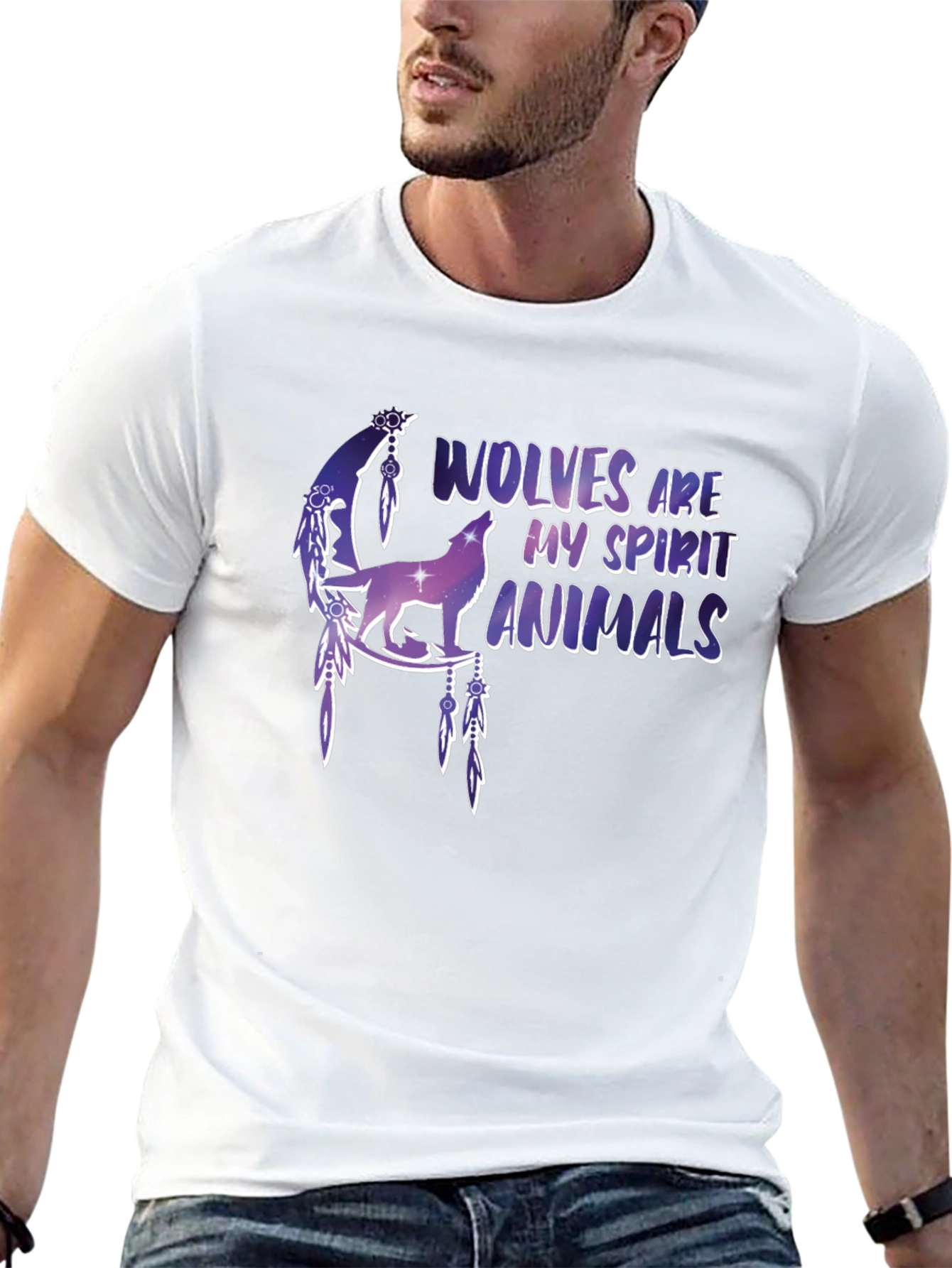 Wolf Spirit Animals Graphic T-Shirt