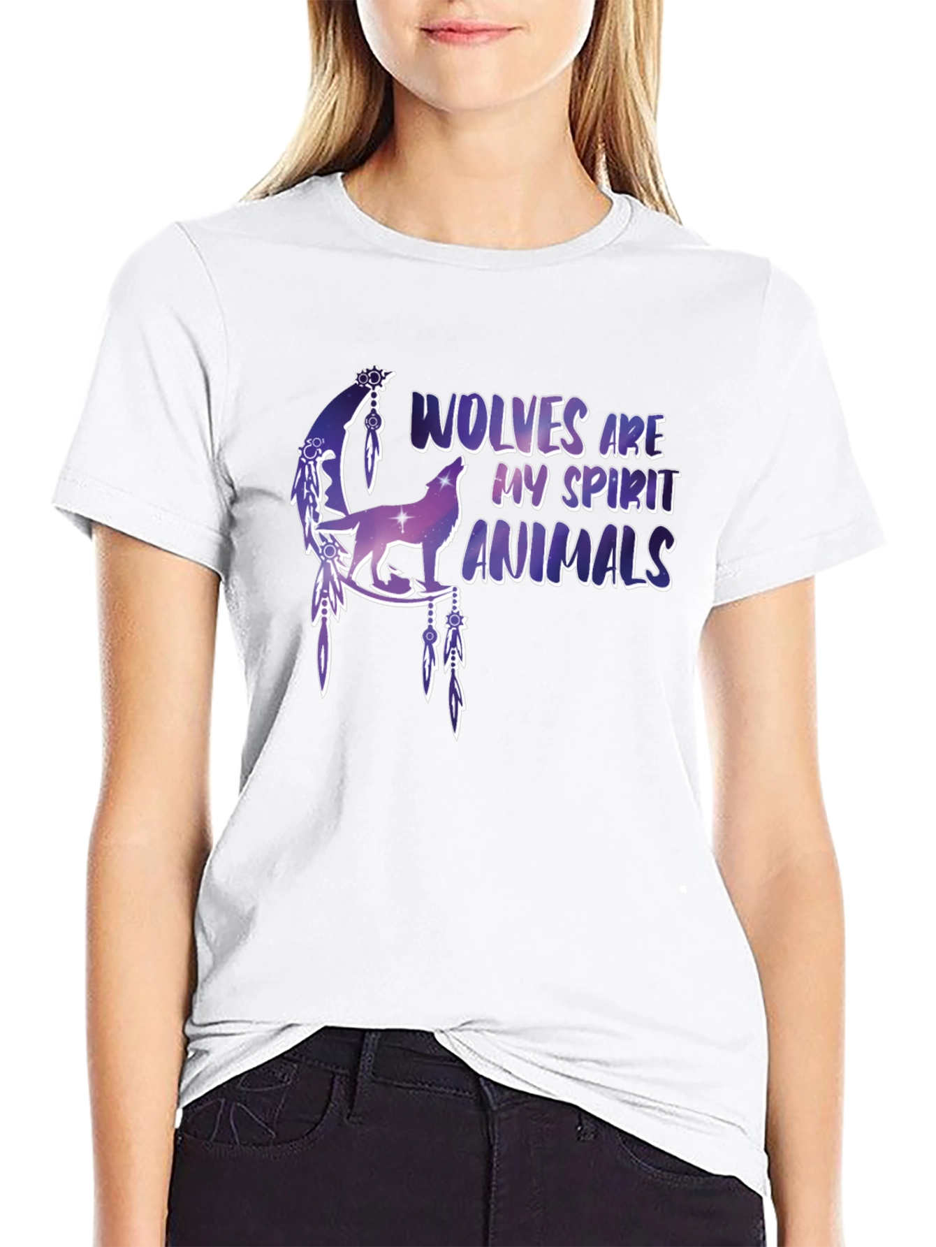 Wolf Spirit Animals Graphic T-Shirt