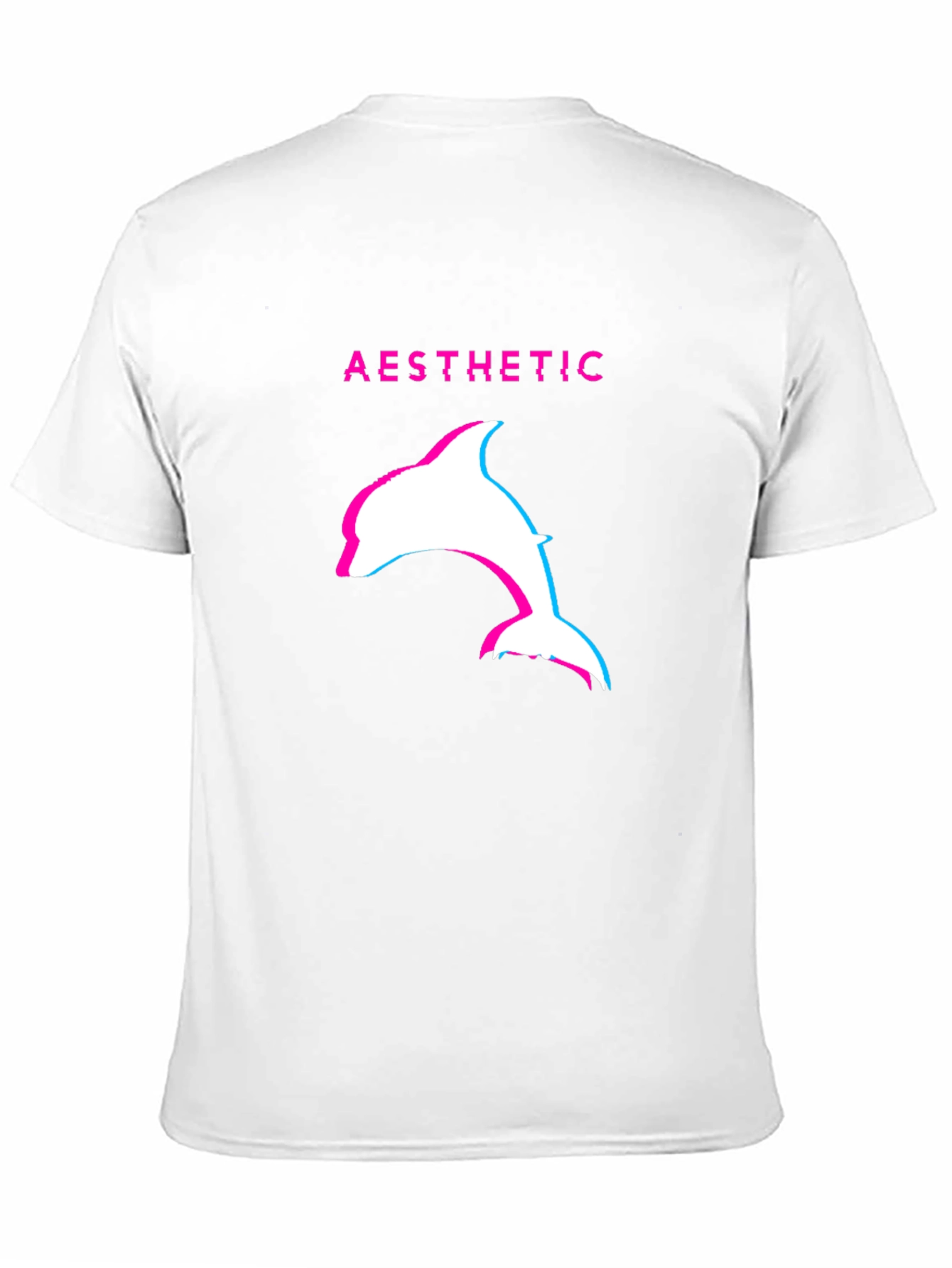 Aesthetic Dolphin Graphic Tee - Black Casual T-Shirt